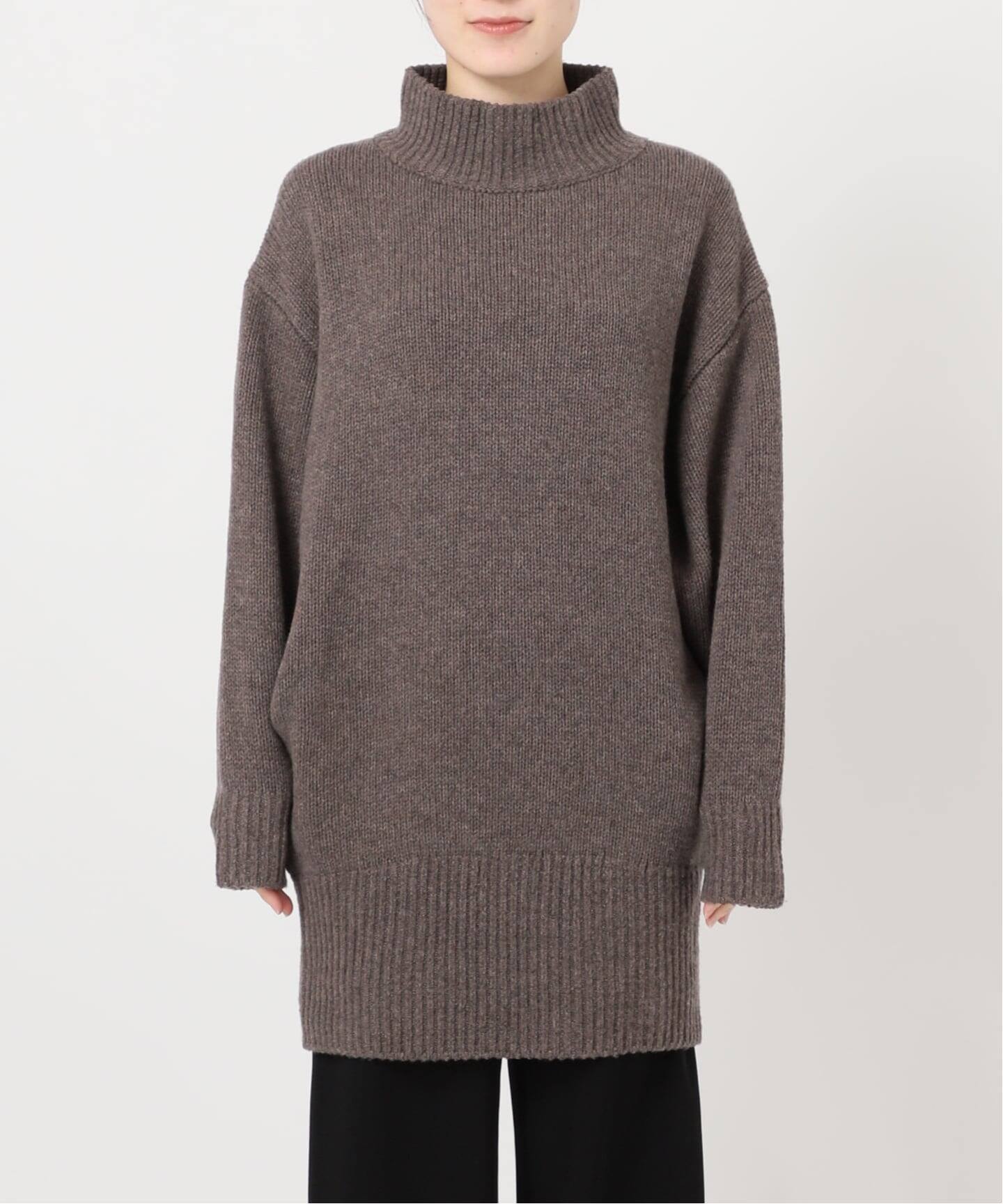 ウールカシミヤチュニックニット（ニット／セーター）｜AP STUDIO