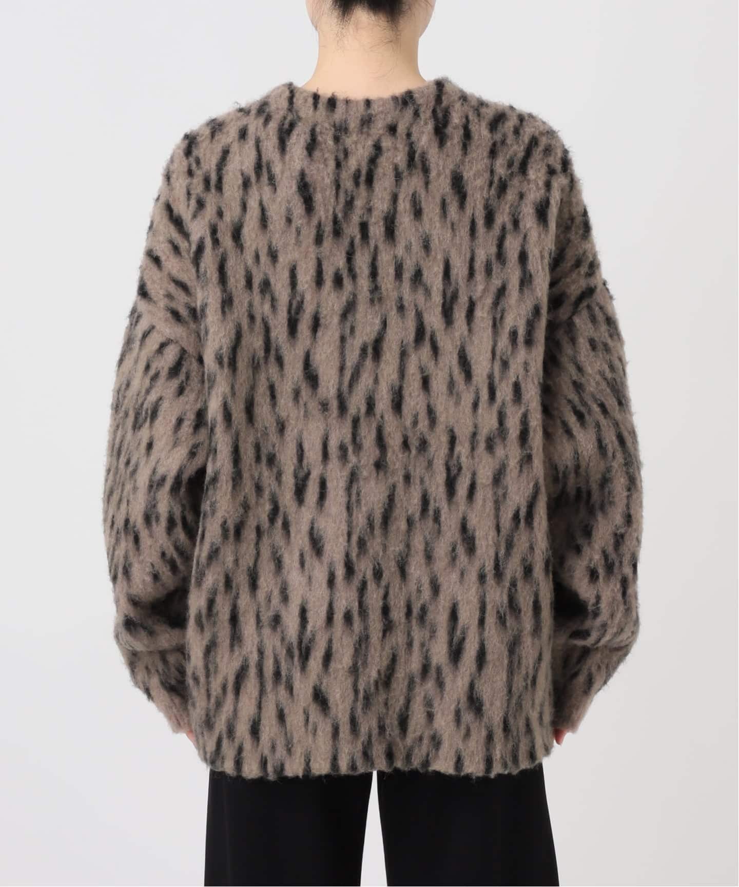 レオパードジャガードカーディガン（ニット／セーター）｜AP STUDIO