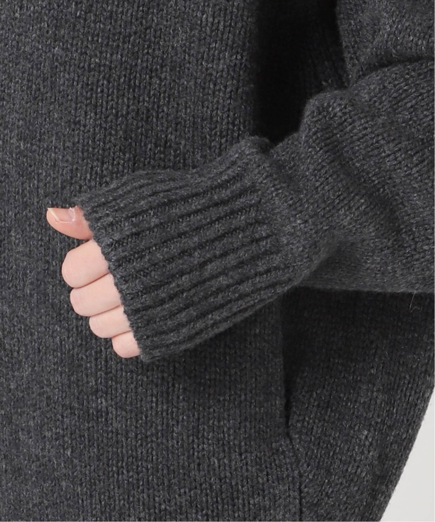 ウールカシミヤクルーネックチュニックニット（ニット／セーター）｜AP