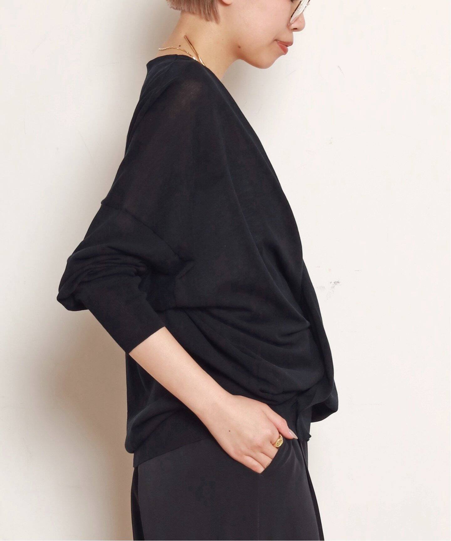 今季試着のみ AP STUDIO ドライコットンカーディガン ネイビー AP STUDIO｜ドライコットンカーディガン | Rakuten Fashion(楽天
