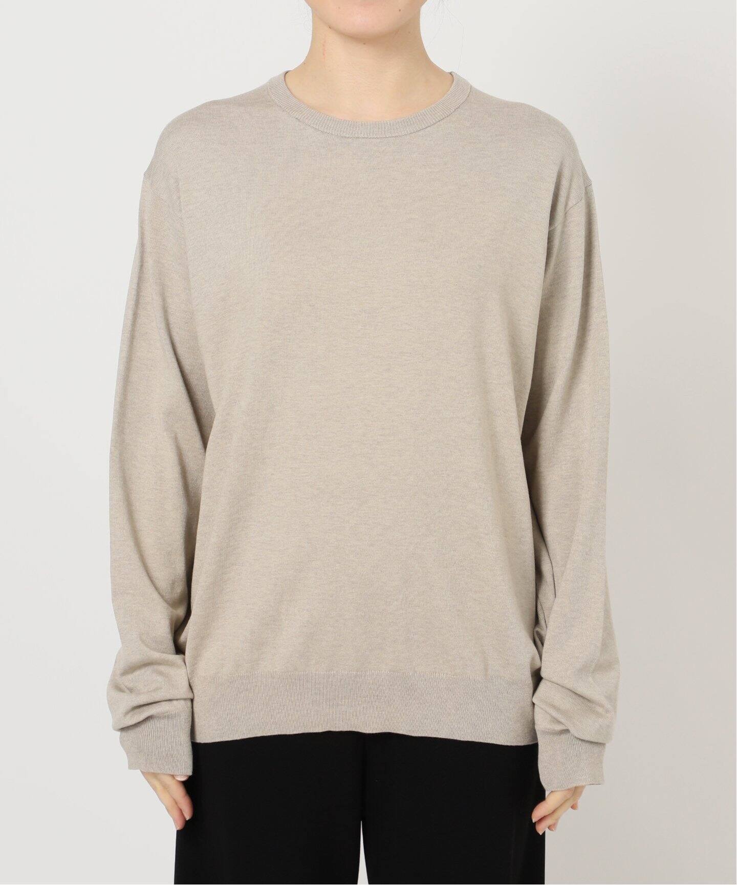 シルクコットンハイゲージプルオーバー（ニット／セーター）｜AP  