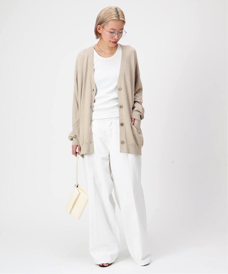 シルクコットンハイゲージカーディガン（カーディガン）｜AP STUDIO  