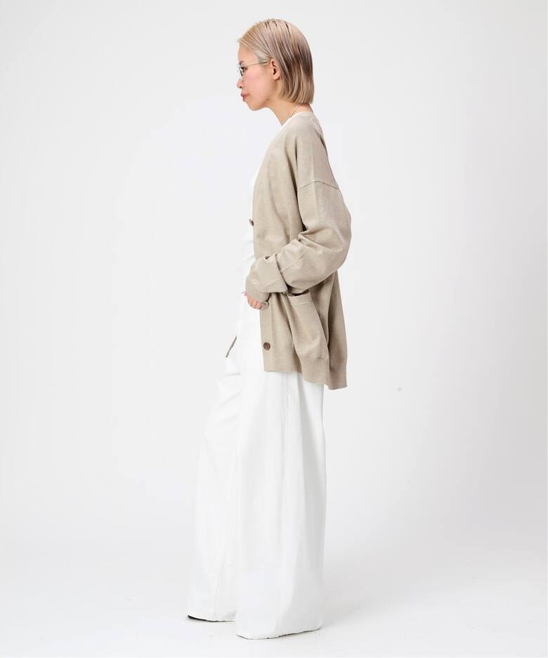 シルクコットンハイゲージカーディガン（カーディガン）｜AP STUDIO  