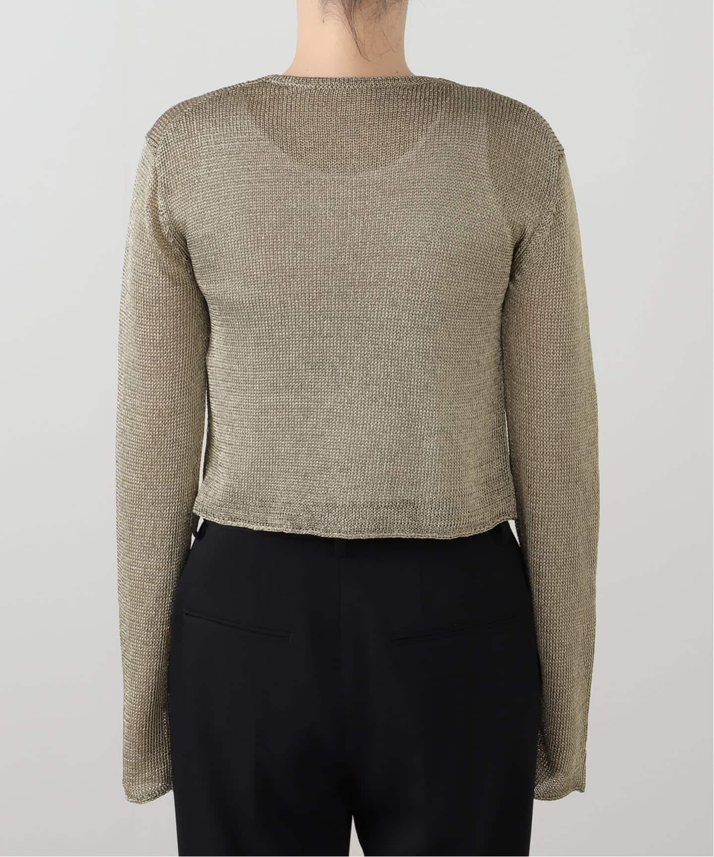 エーピーストゥディオ AP STUDIO 16AW セーター ニット 長袖 ウール グレー /hk0504 レディース STAY HUMAN ON EARTH】クルーネックプルオーバー（ニット