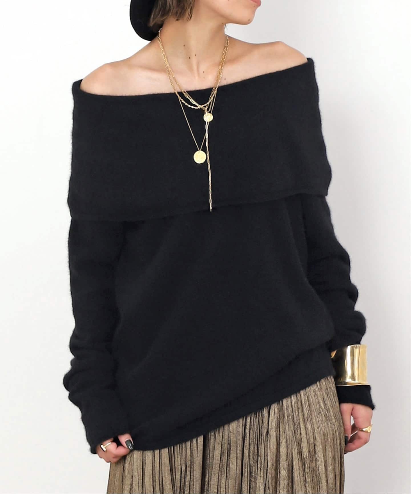 Fluffy Off Shoulder Knit（ニット／セーター）｜AP STUDIO（エーピー