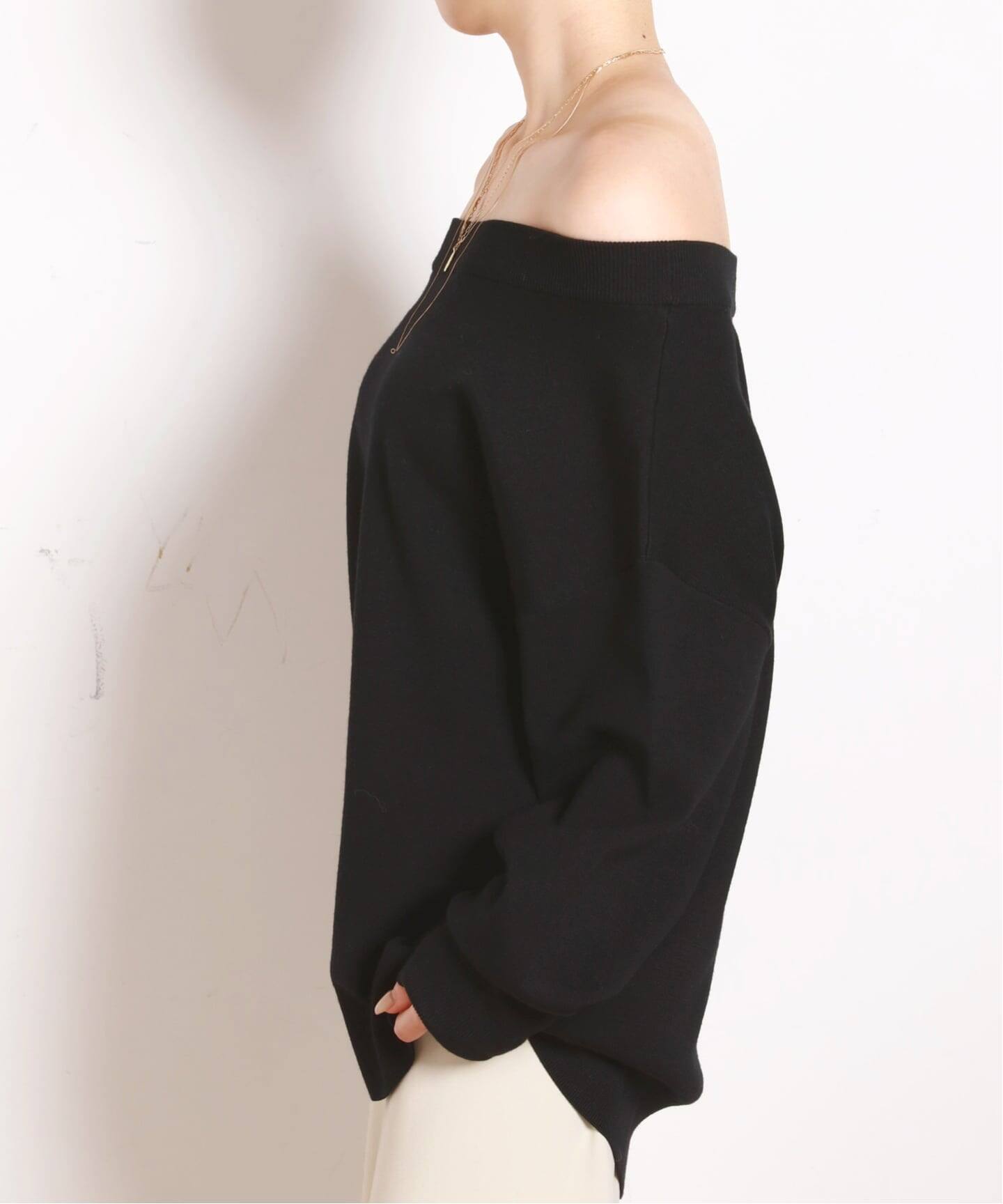 リラックスオフショルダーニット（ニット／セーター）｜AP STUDIO