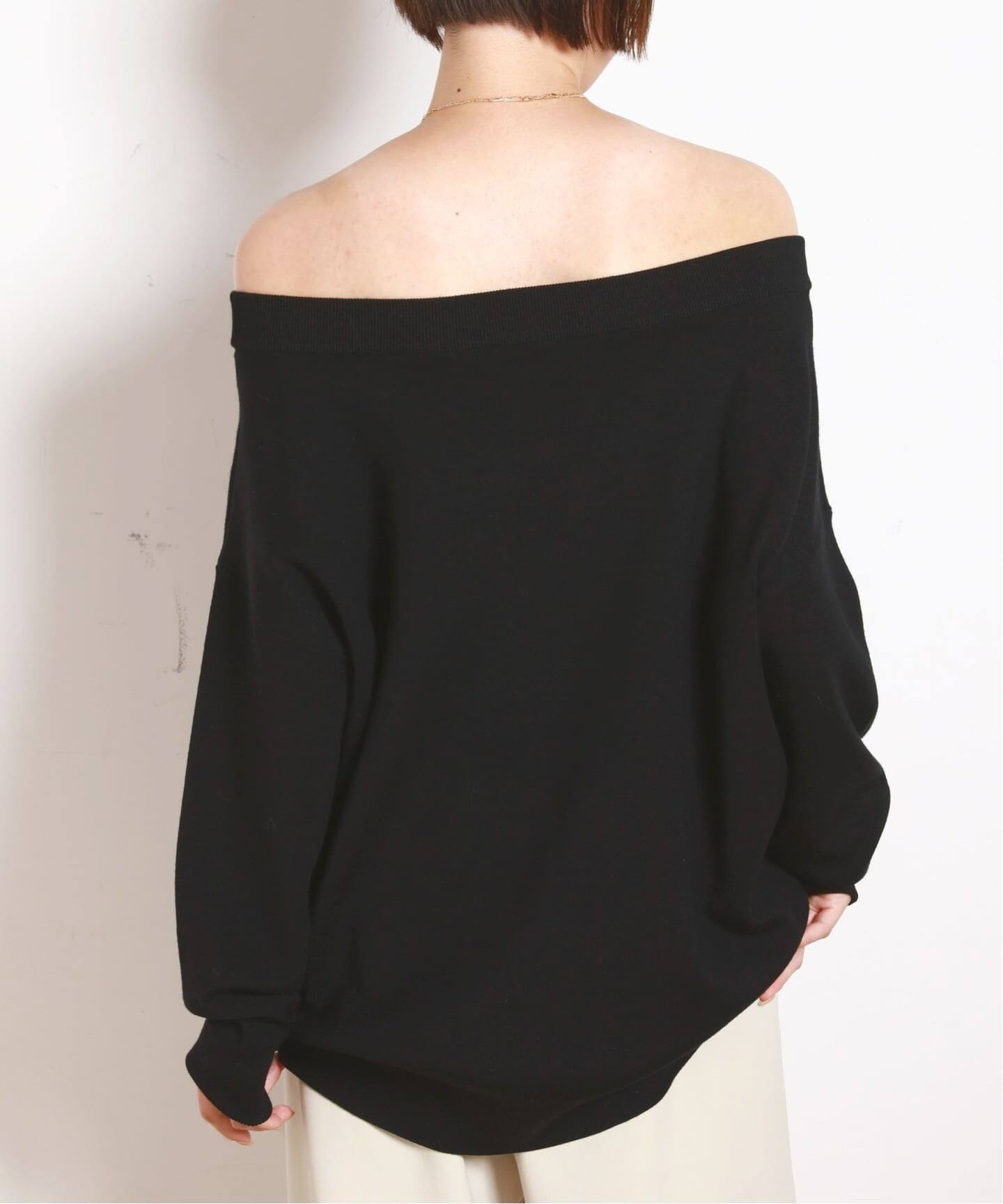 リラックスオフショルダーニット（ニット／セーター）｜AP STUDIO