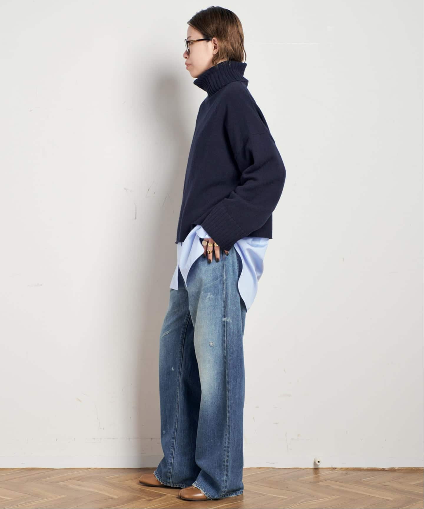 クロップドタートルネックニット（ニット／セーター）｜AP