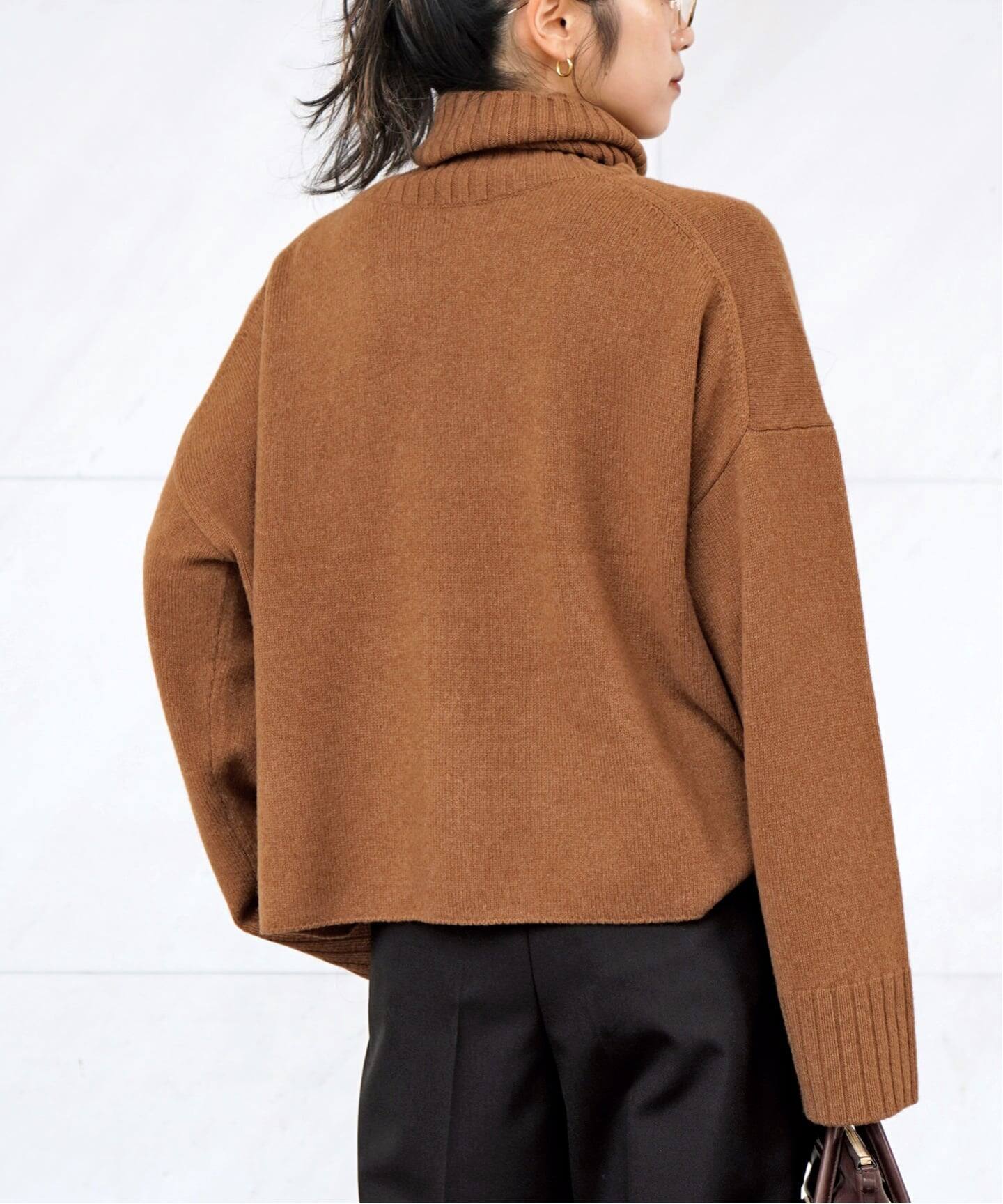 L'Appartement バックロングタートルネックニット 画像追加アパルトモンバックロングタートルネックニット LA'ppartement