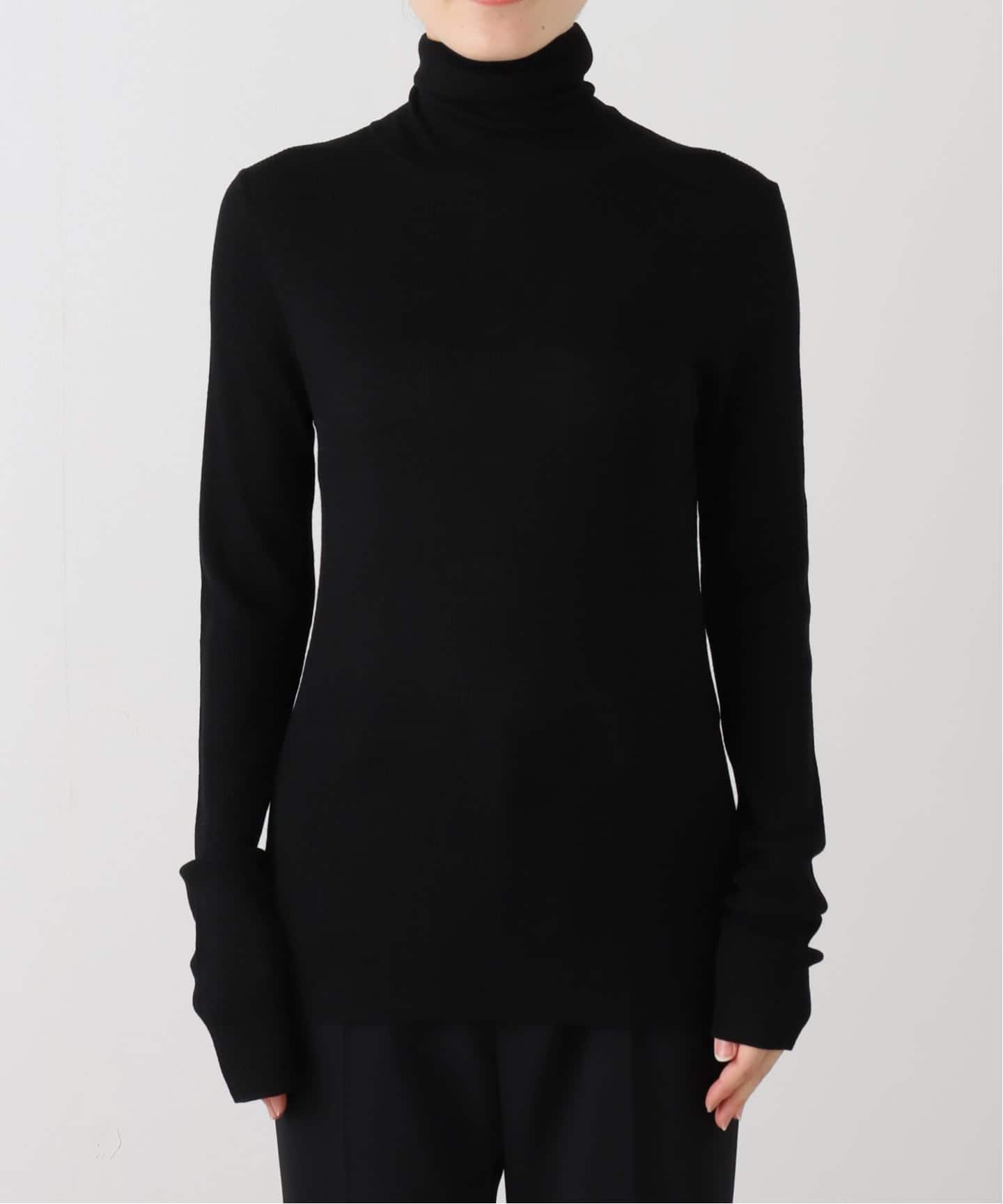 ウールシアーリブタートルネックプルオーバー（ニット／セーター）｜AP