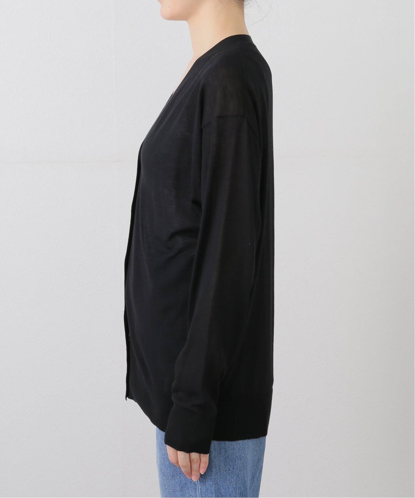 Fine Cotton Vneck Cardigan（ニット／セーター）｜AP STUDIO