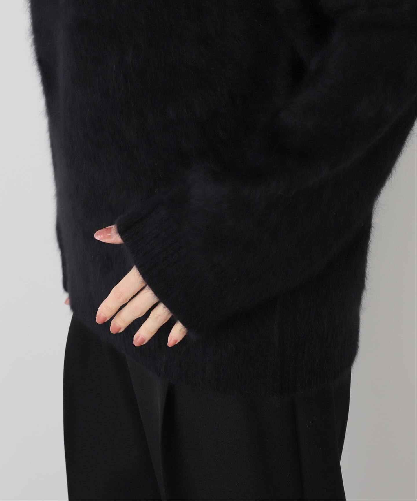 ドゥーズィエムクラス　DUET クルーネック セーター　ブラック DUET クルーネック セーター（ニット／セーター）｜Deuxieme Classe