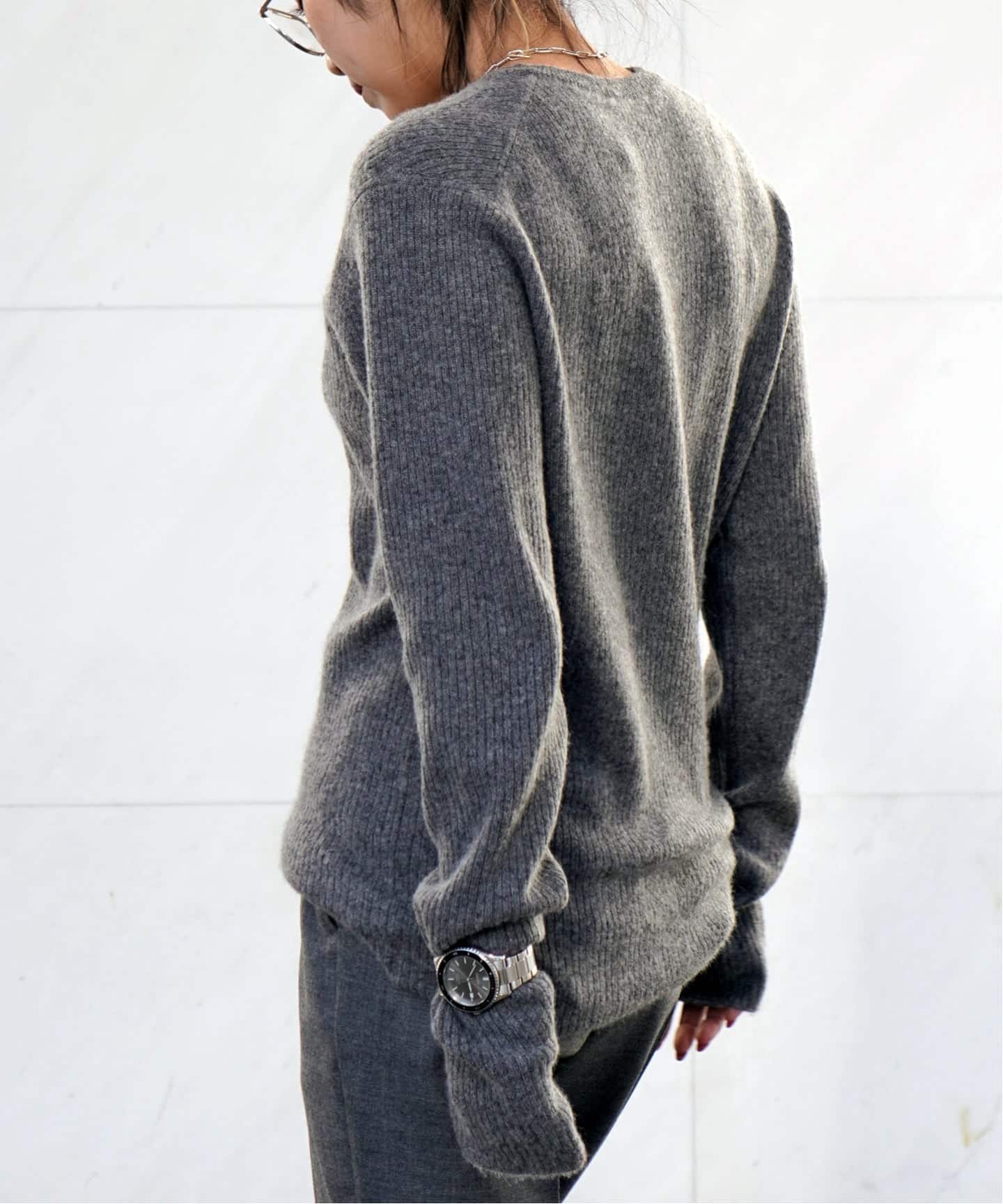 カシミヤロングリブプルオーバー（ニット／セーター）｜AP STUDIO