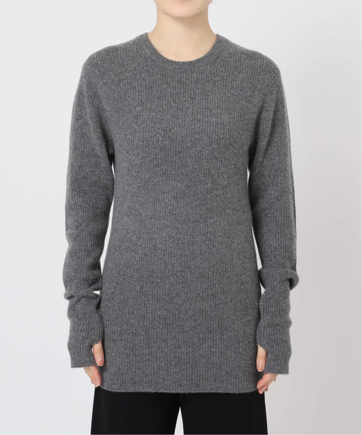 カシミヤロングリブプルオーバー（ニット／セーター）｜AP STUDIO