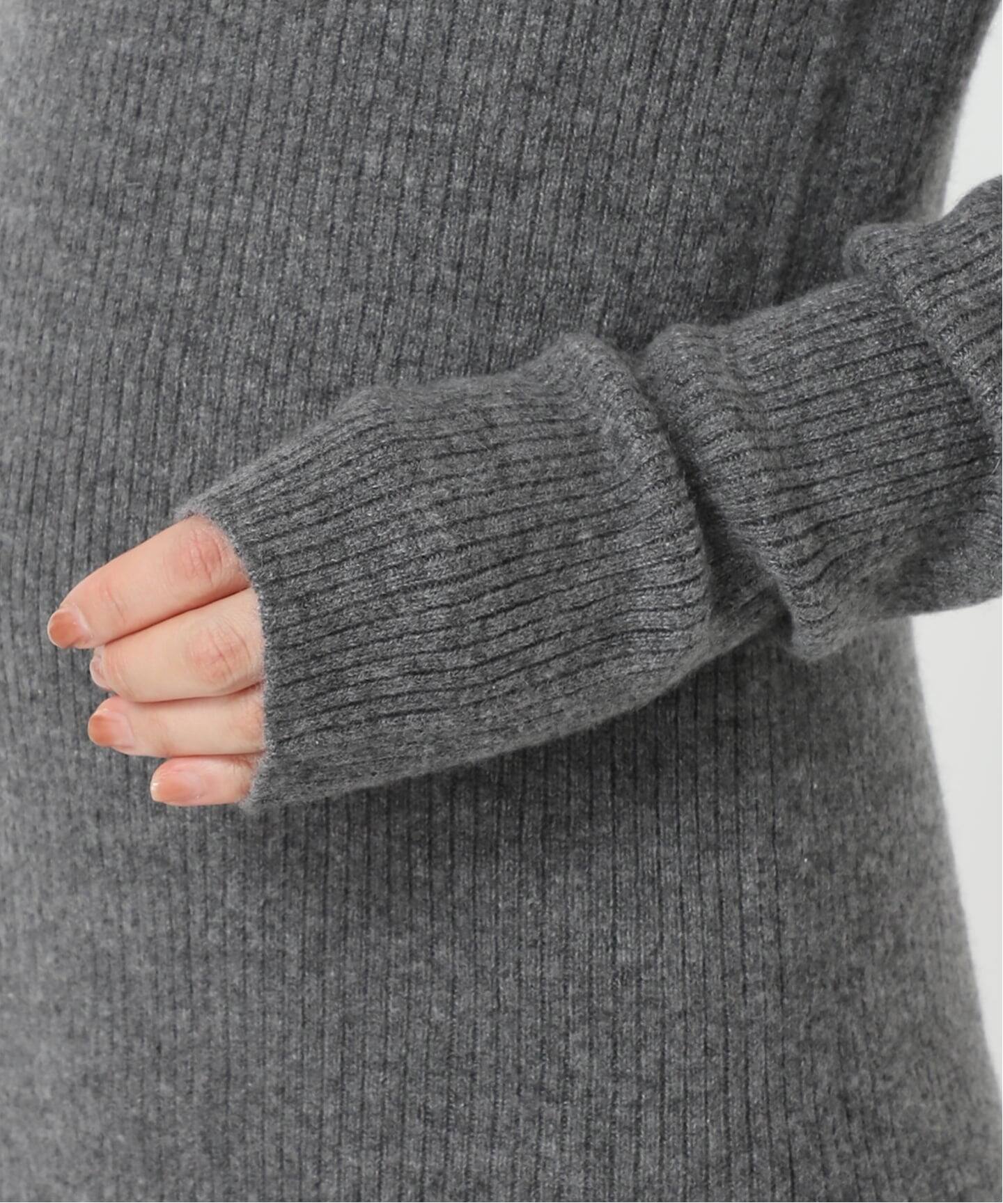 カシミヤロングリブプルオーバー（ニット／セーター）｜AP STUDIO