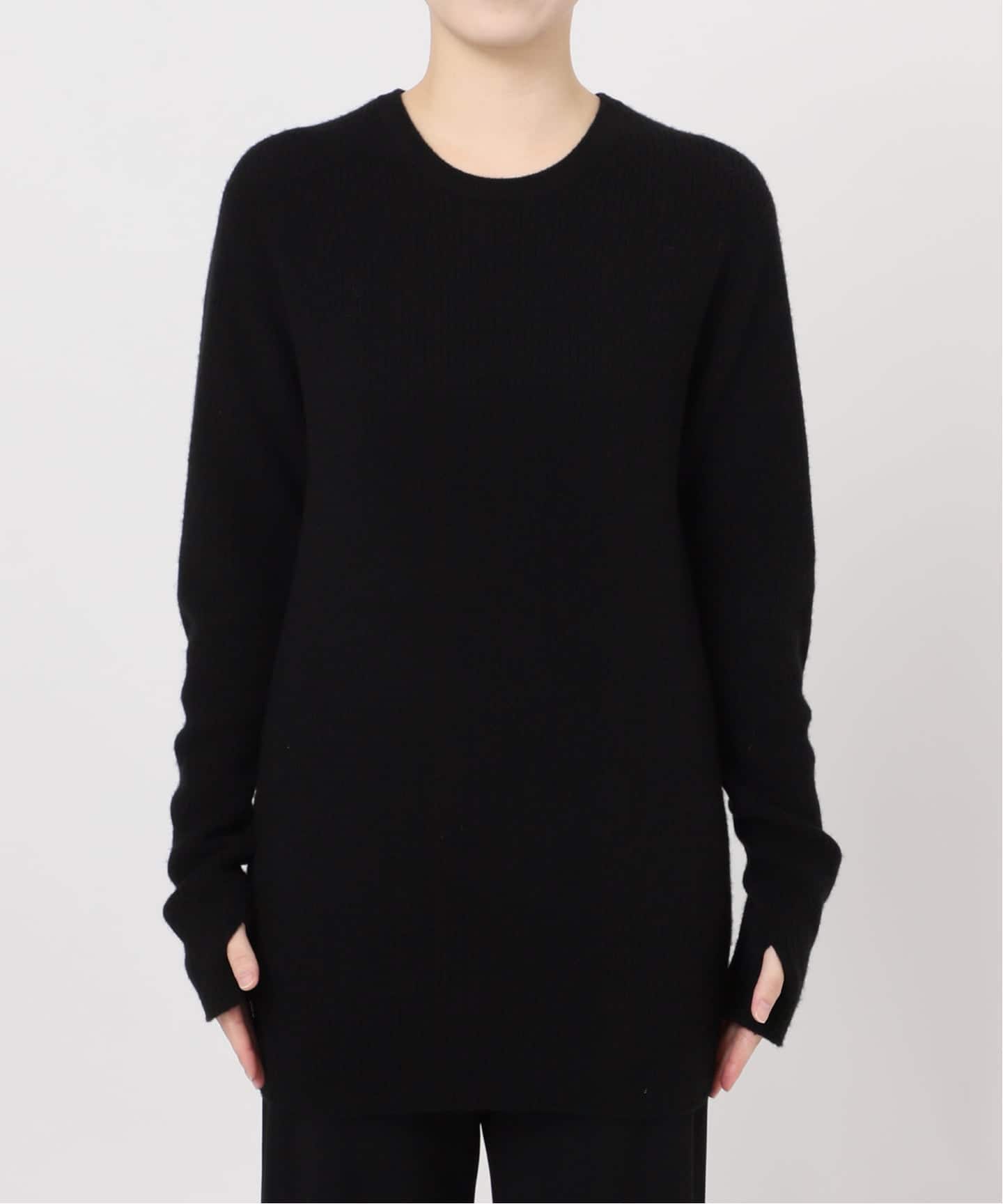 カシミヤロングリブプルオーバー（ニット／セーター）｜AP STUDIO