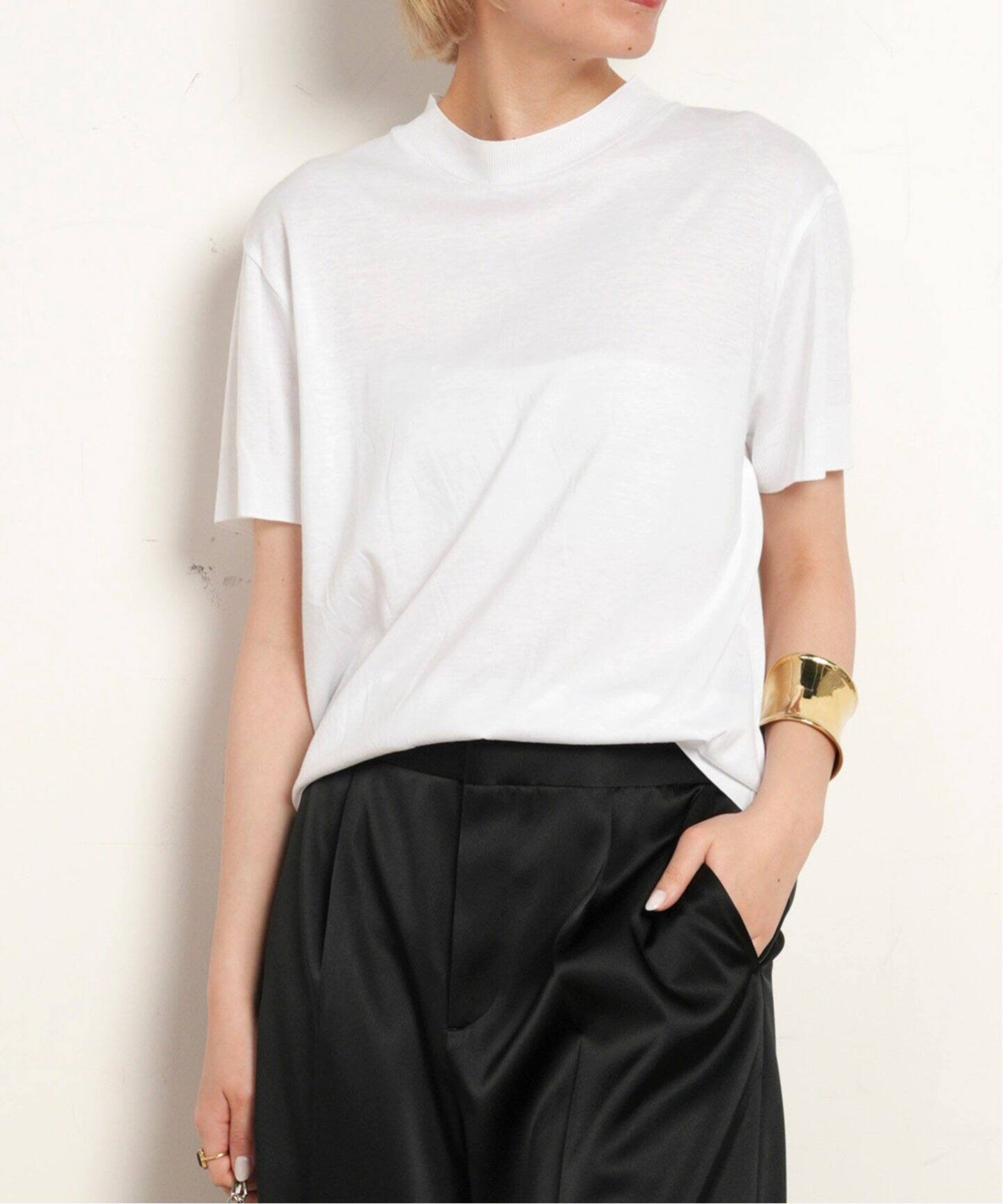Calvin Klein / カルバン クライン】Knit Mock neck Tee（ニット 