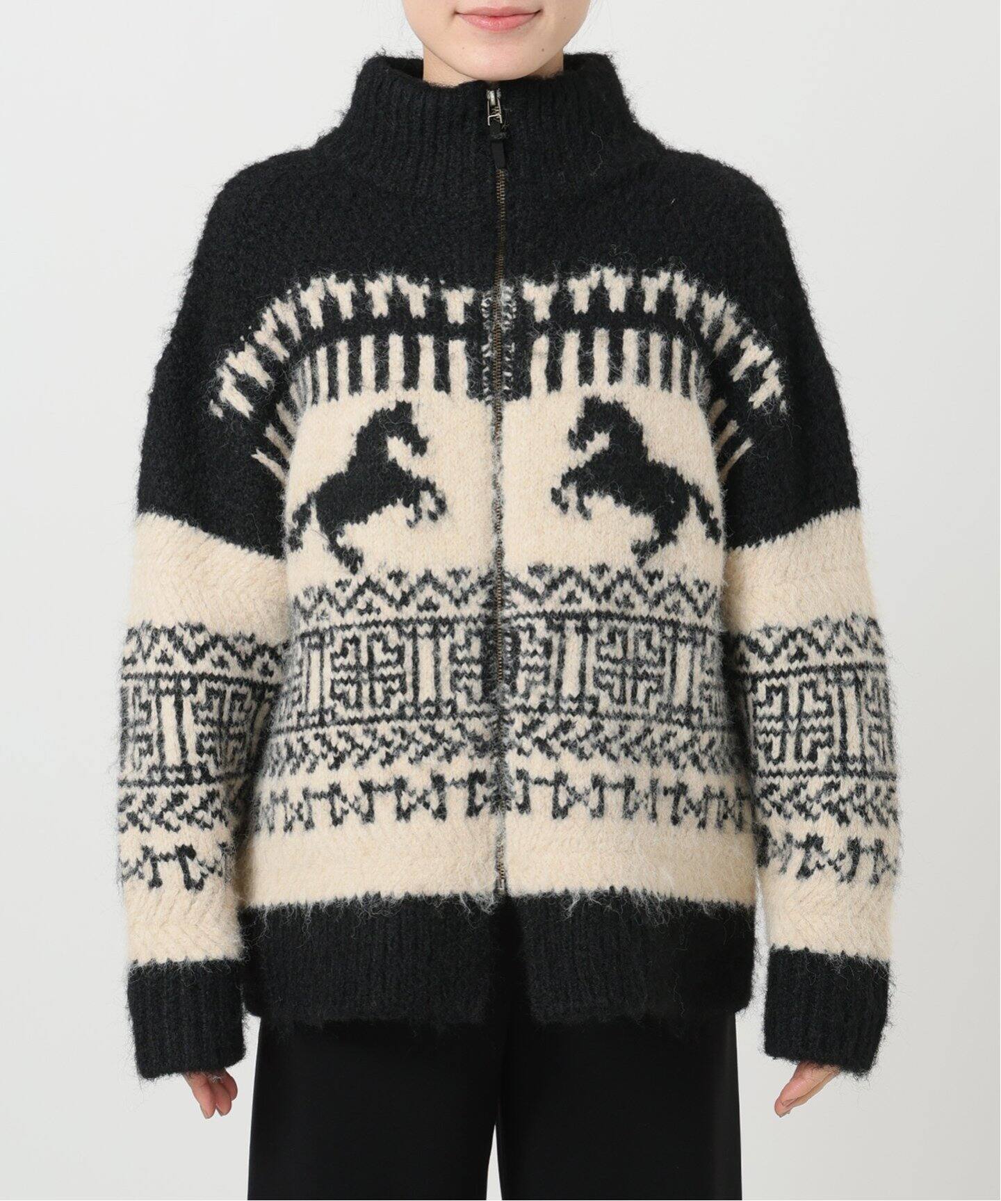 JOHNBULL/ジョンブル】シャギーホースカウチン（ニット／セーター  