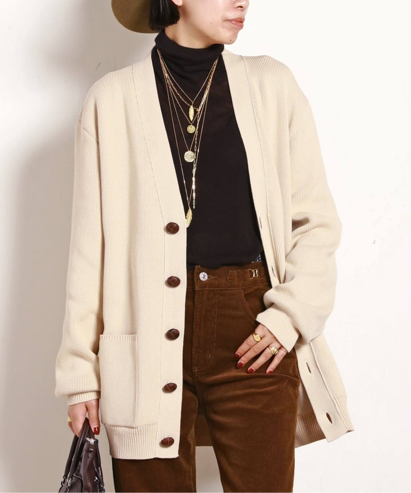 ゴールデングース☆カーディガン GOLDEN GOOSE / ゴールデングース】RIB EMBROIDERY CARDIGAN