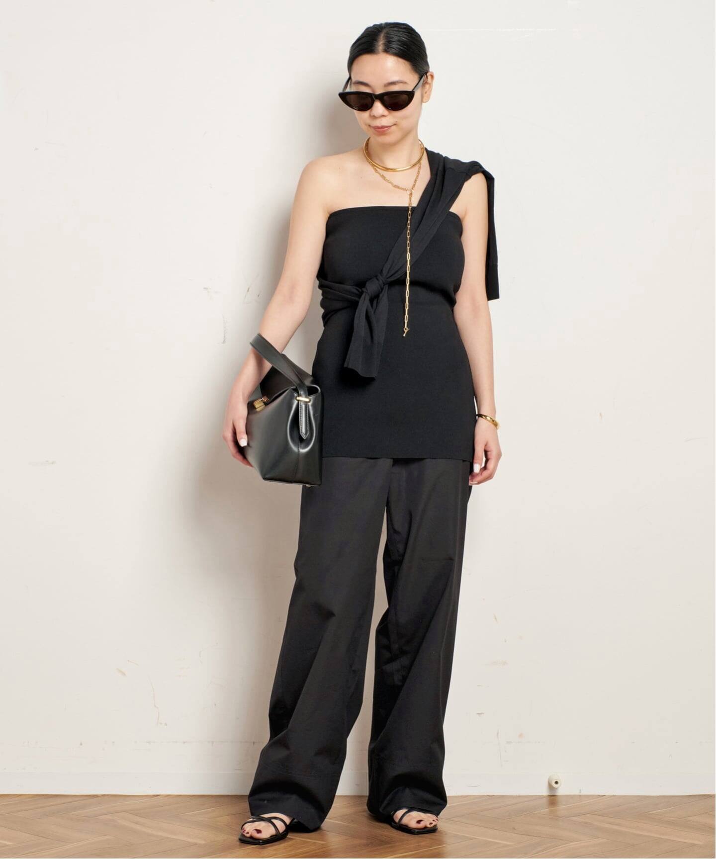 TOTEME トテム フリンシ エッシ ニット スカフ 221881807 813 TOTEME/トーテム】SLIT SLEEVE TURTLENECK（ニット／セーター