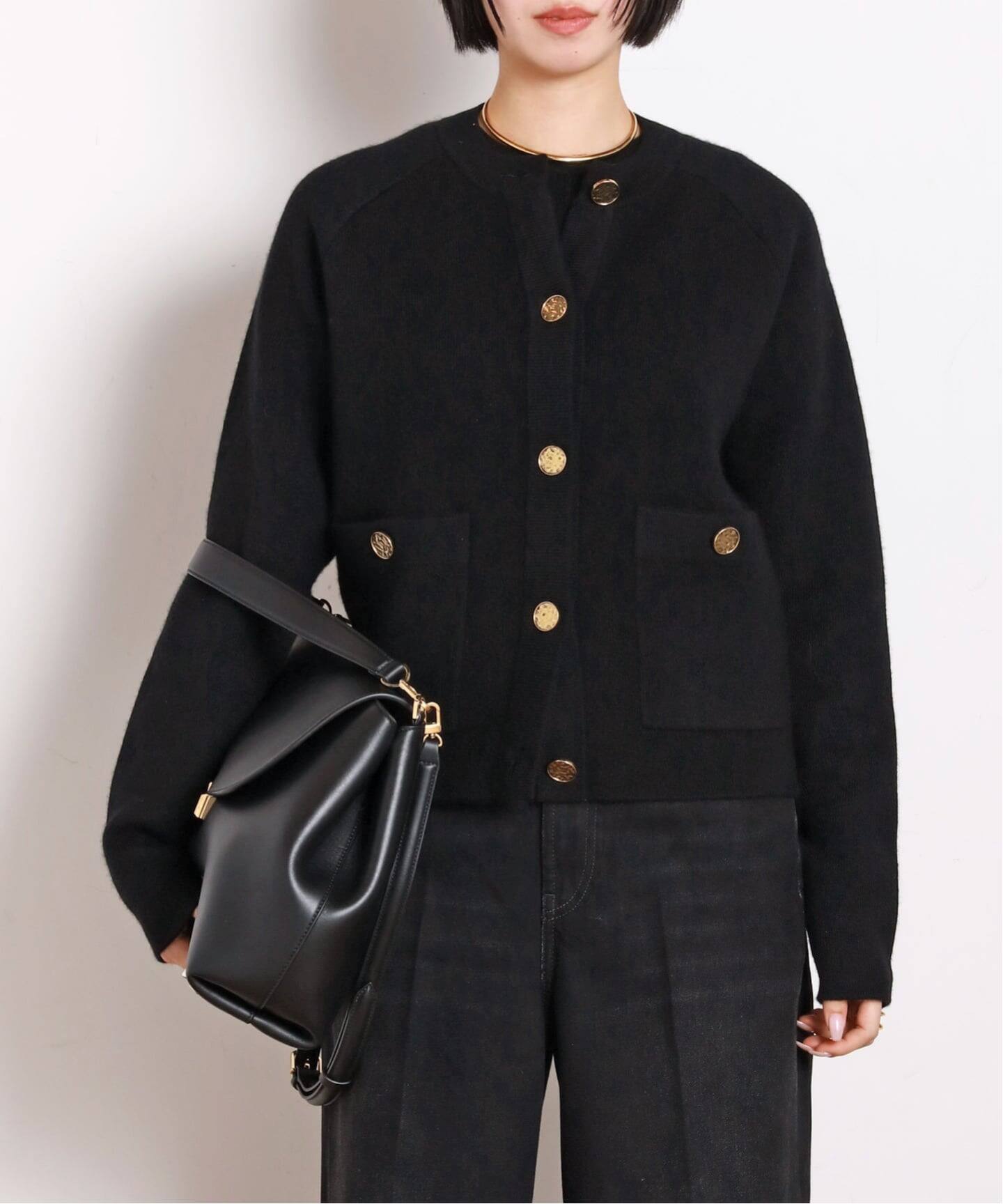 TOTEME/トーテム】HAMMERED BUTTON CARDIGAN（カーディガン）｜AP