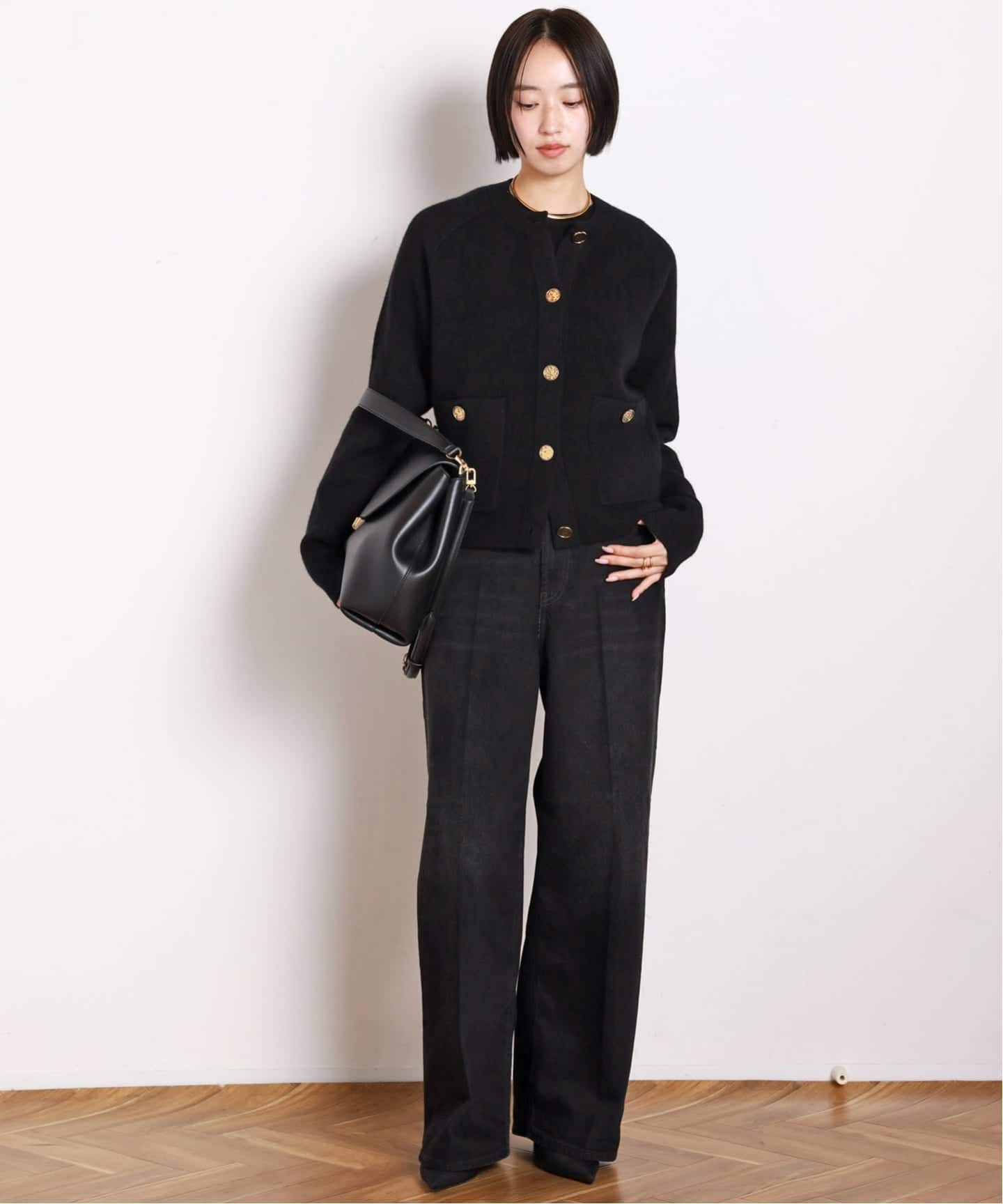TOTEME/トーテム】HAMMERED BUTTON CARDIGAN（カーディガン）｜AP