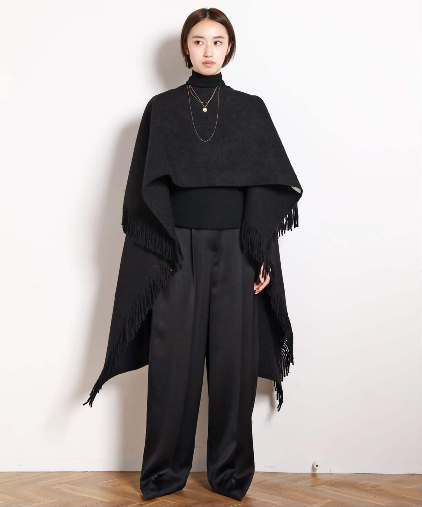 TOTEME/トーテム】FRINGE PONCHO（ポンチョ・マント）｜AP