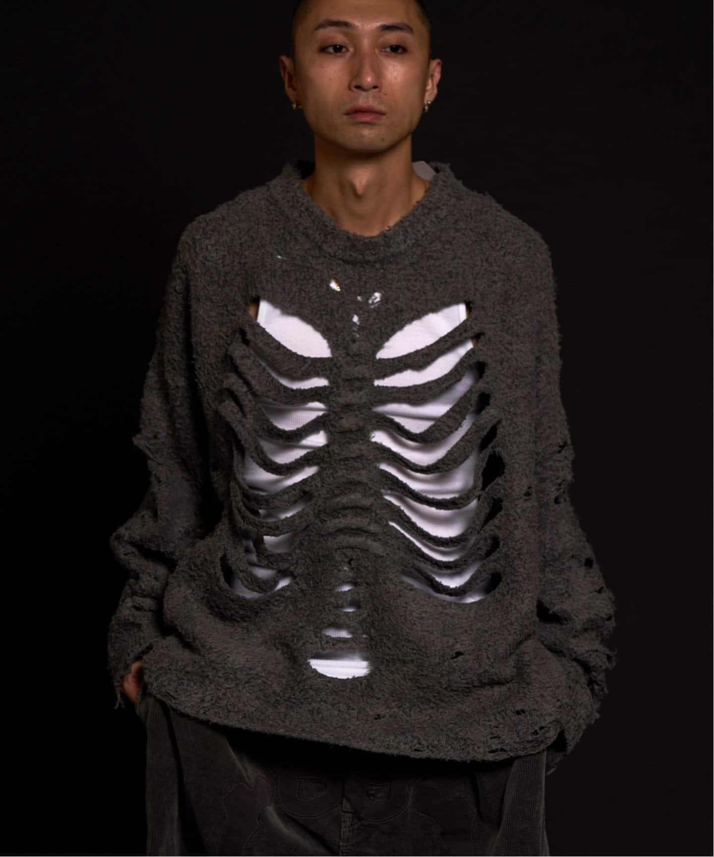 トップス doublet RIBCAGE KNIT PULLOVER doublet/ダブレット/RIBCAGE KNIT PULLOVER | L.H.P