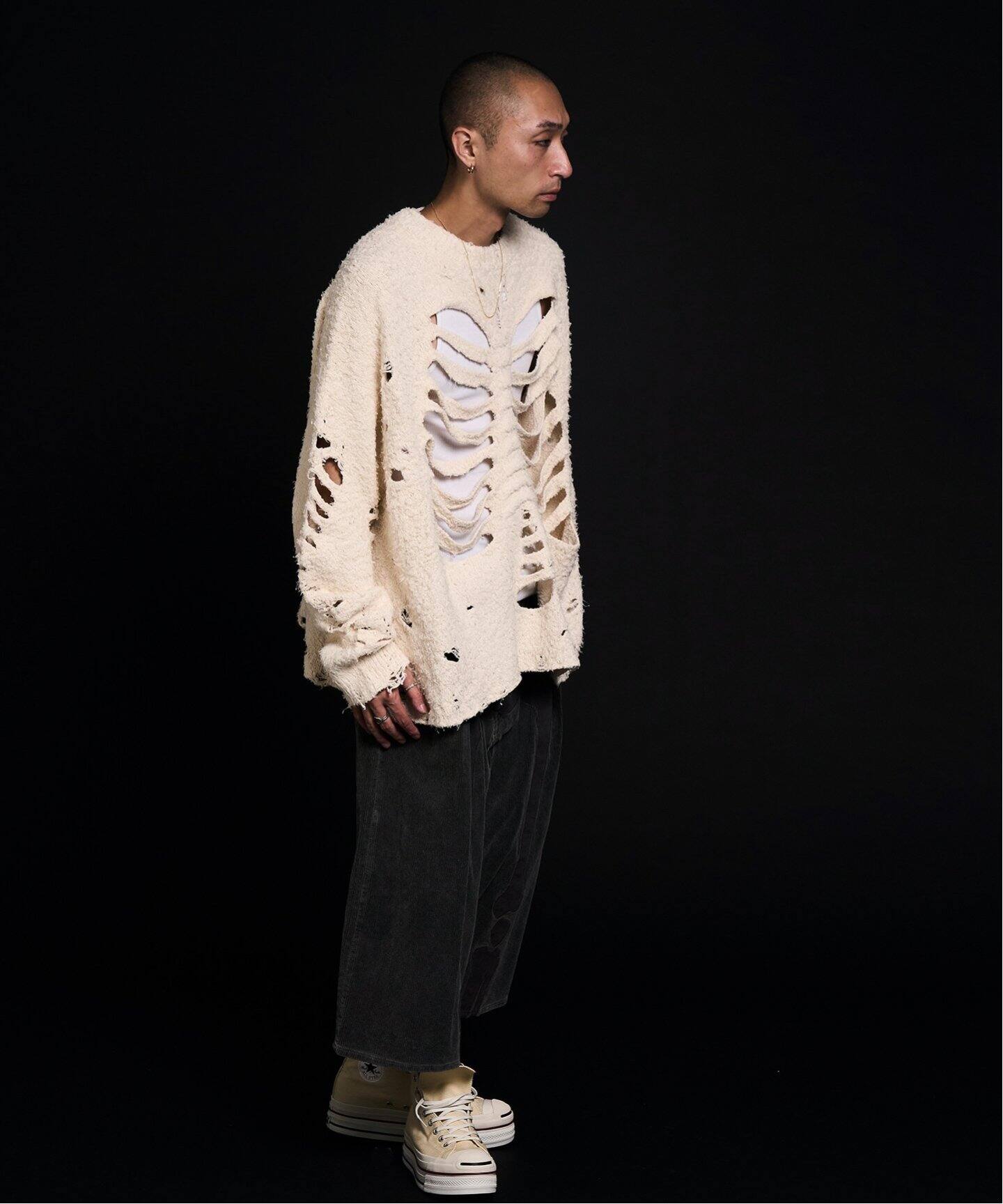 doublet / ダブレット RIBCAGE KNIT PULLOVER（ニット／セーター
