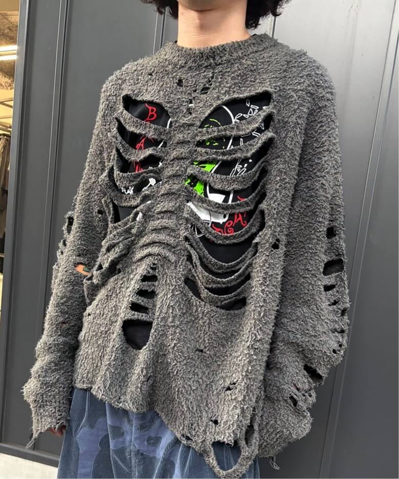 doublet / ダブレット RIBCAGE KNIT PULLOVER（ニット／セーター 