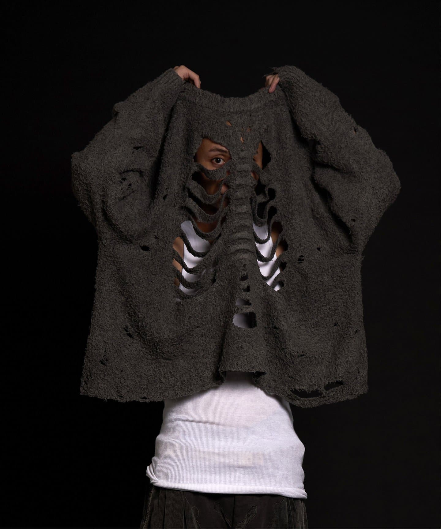 doublet / ダブレット RIBCAGE KNIT PULLOVER（ニット／セーター