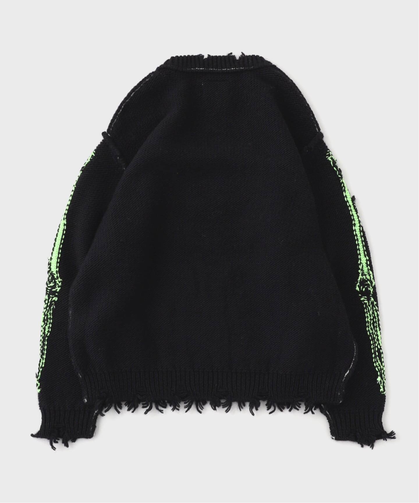 doublet / ダブレット GLOW-IN-THE-DARK SKULL KNIT PULL（ニット
