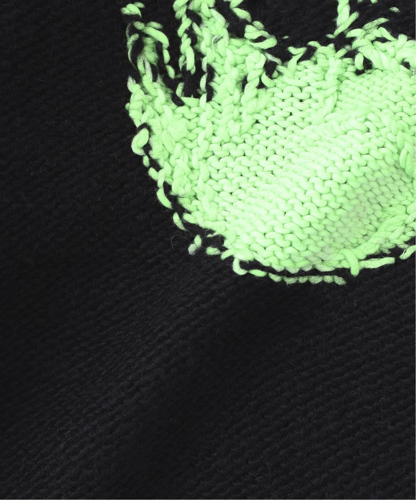 doublet / ダブレット GLOW-IN-THE-DARK SKULL KNIT PULL（ニット