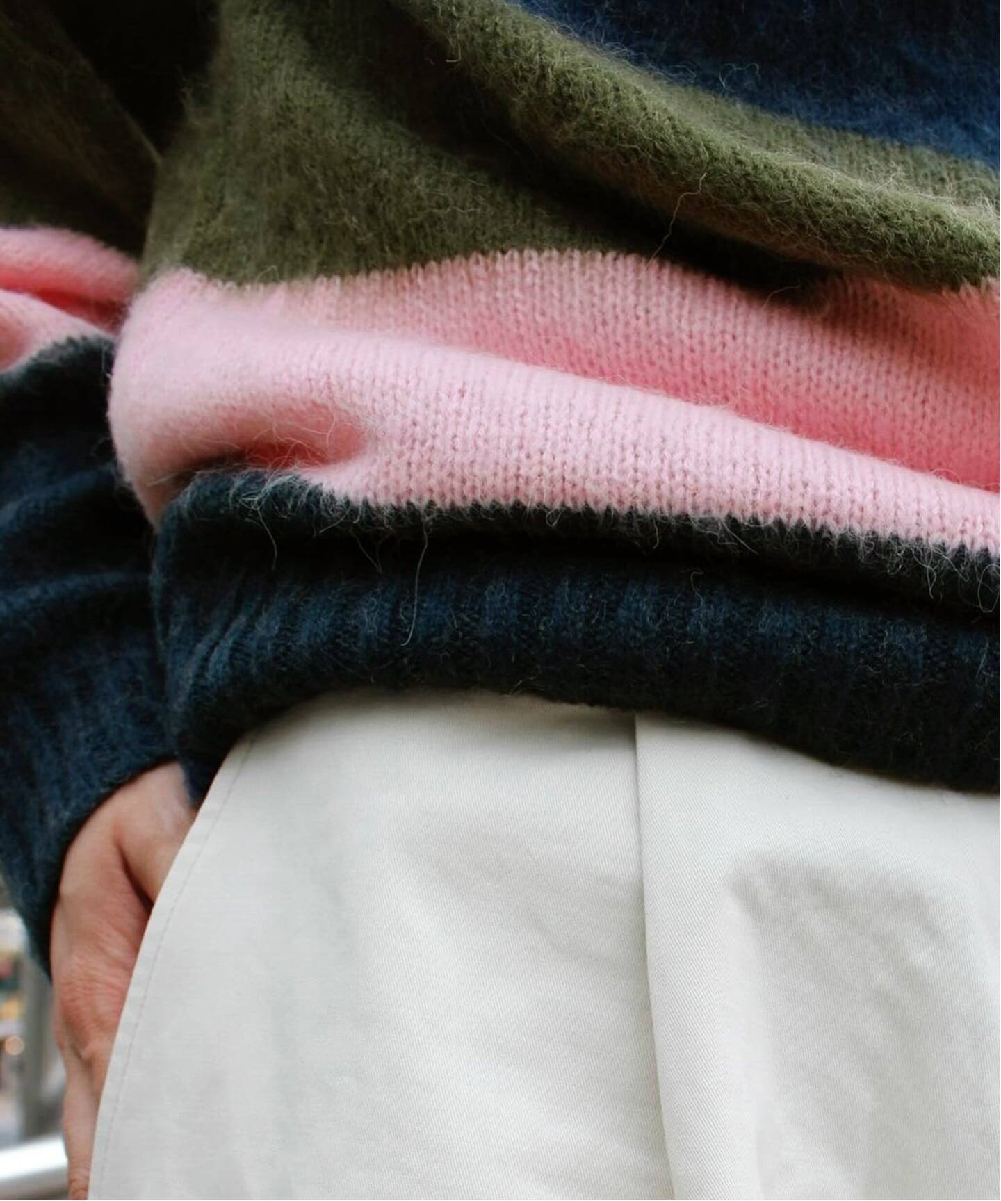 BoTT / ボット Striped Mohair Knit（ニット／セーター）｜WISM
