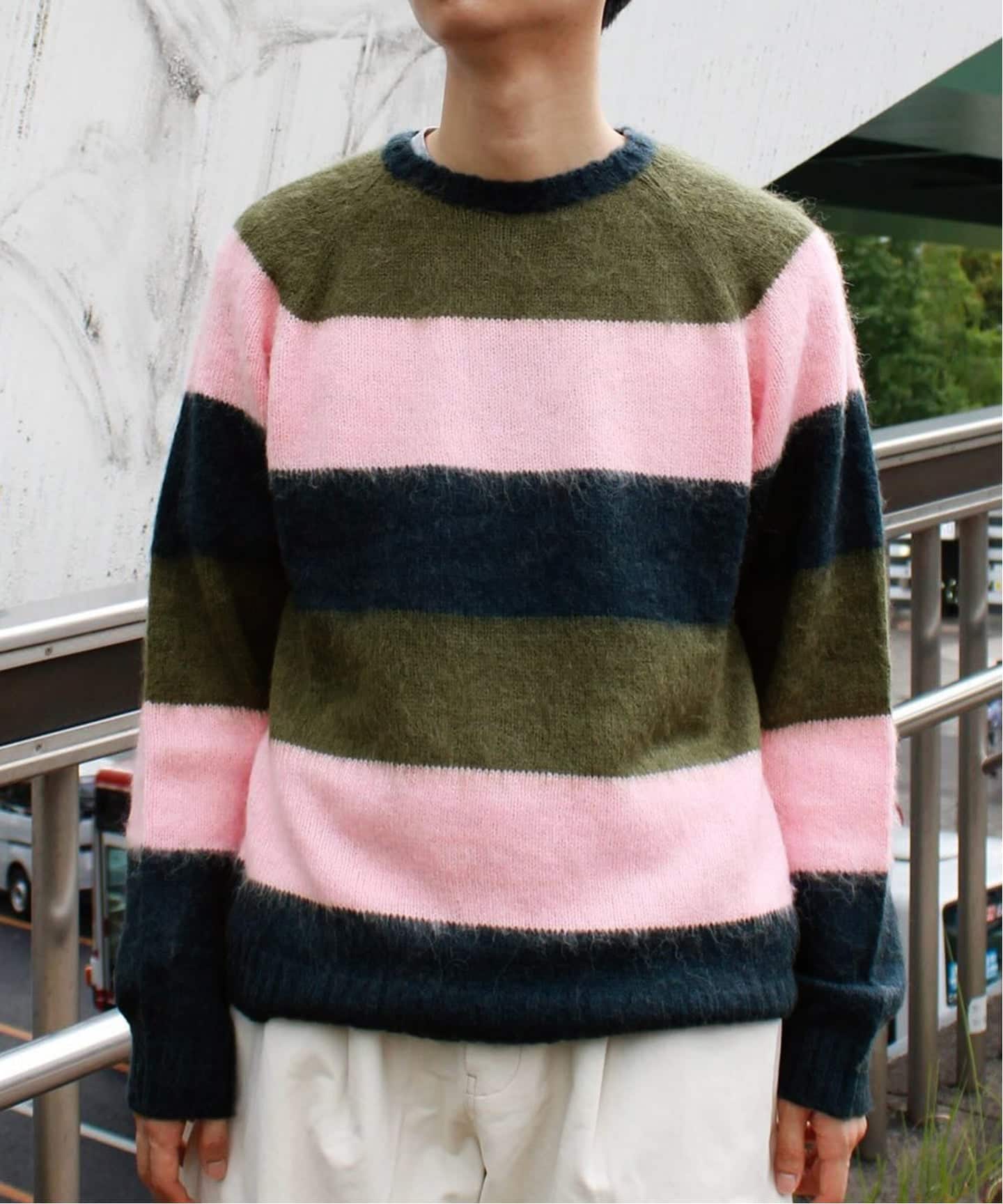 BOTT ニットセーター BoTT / ボット Striped Mohair Knit（ニット／セーター）｜WISM