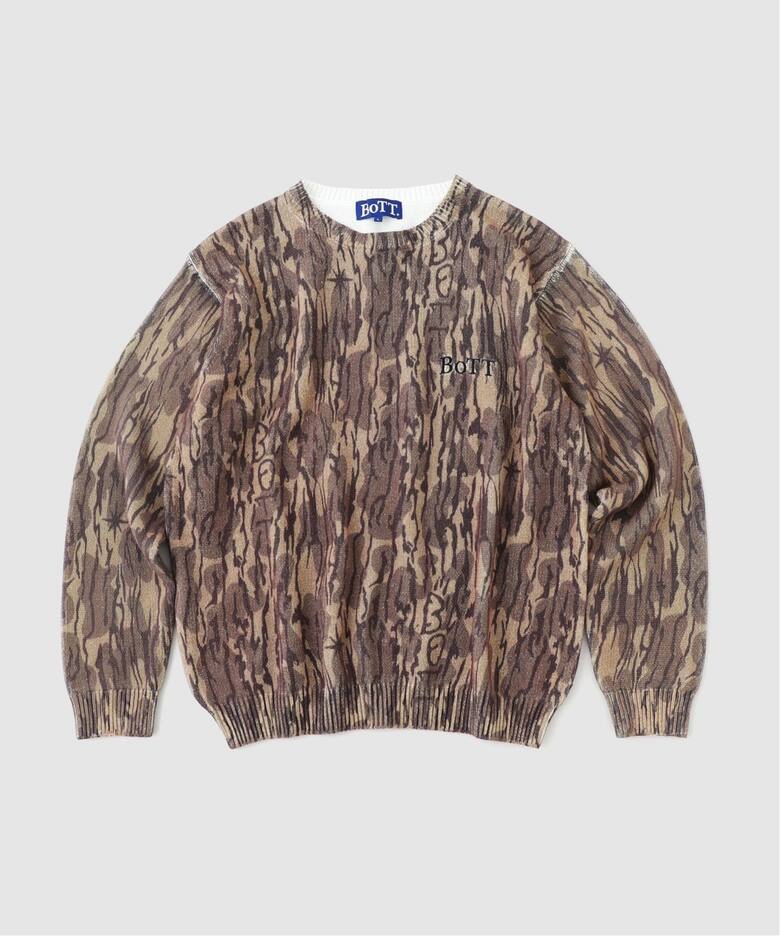 BoTT / ボット Camo Printed Knit（ニット／セーター）｜WISM 