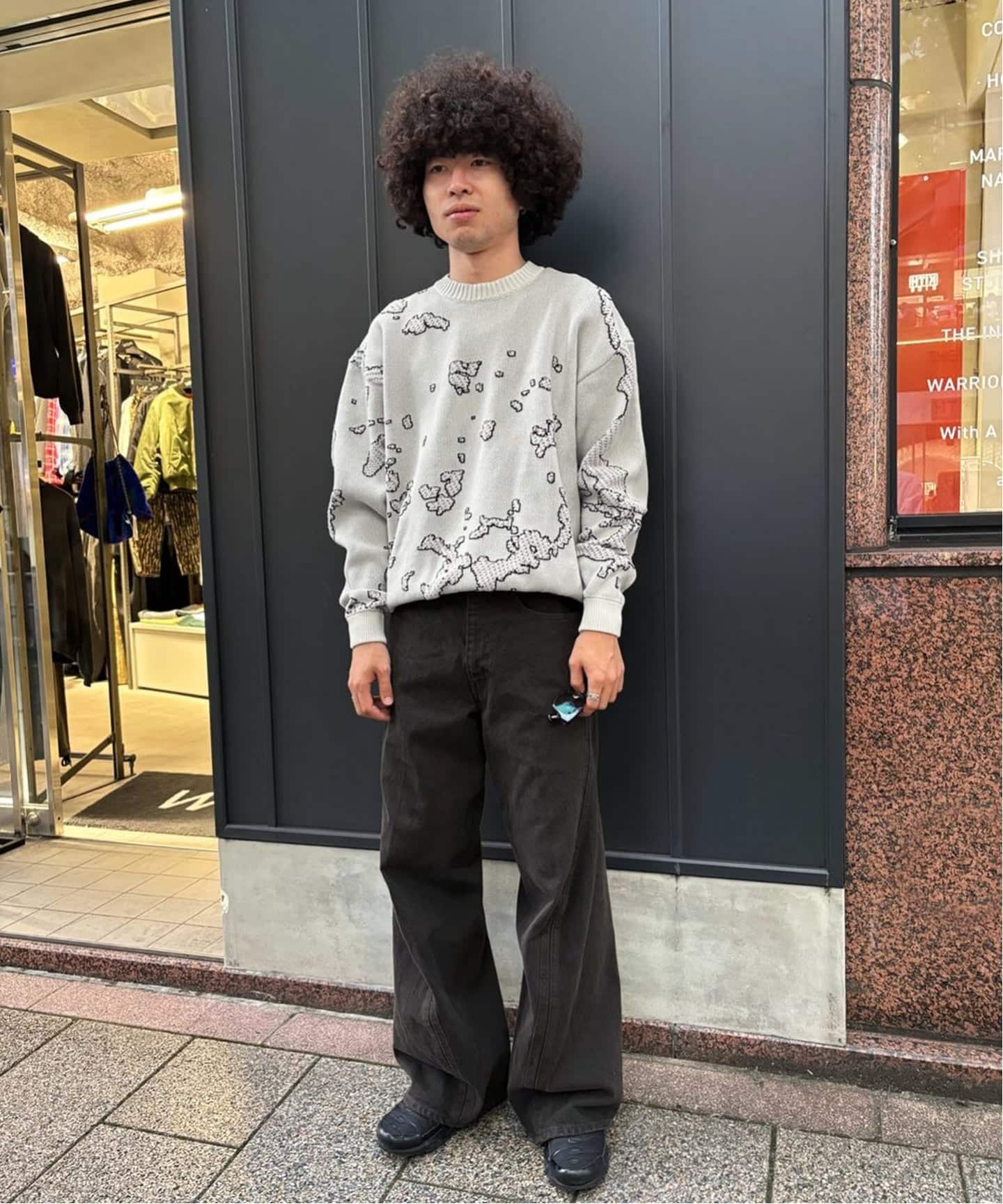 BAL / バル JACQUARD COTTON CREWNECK SWEATER（ニット／セーター