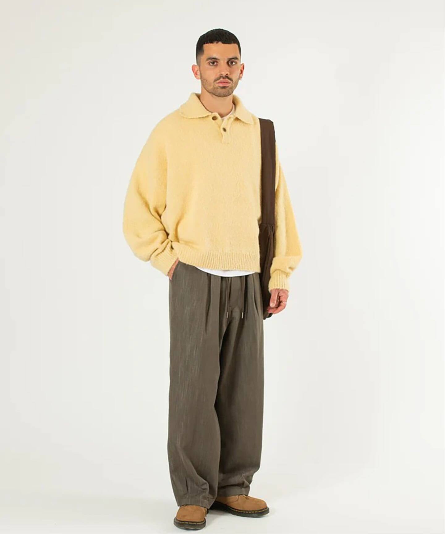 Estudio Niksen ニットポロ　セーター Estudio Niksen / エストゥディオ・ニクセン Knit Polo Sweater