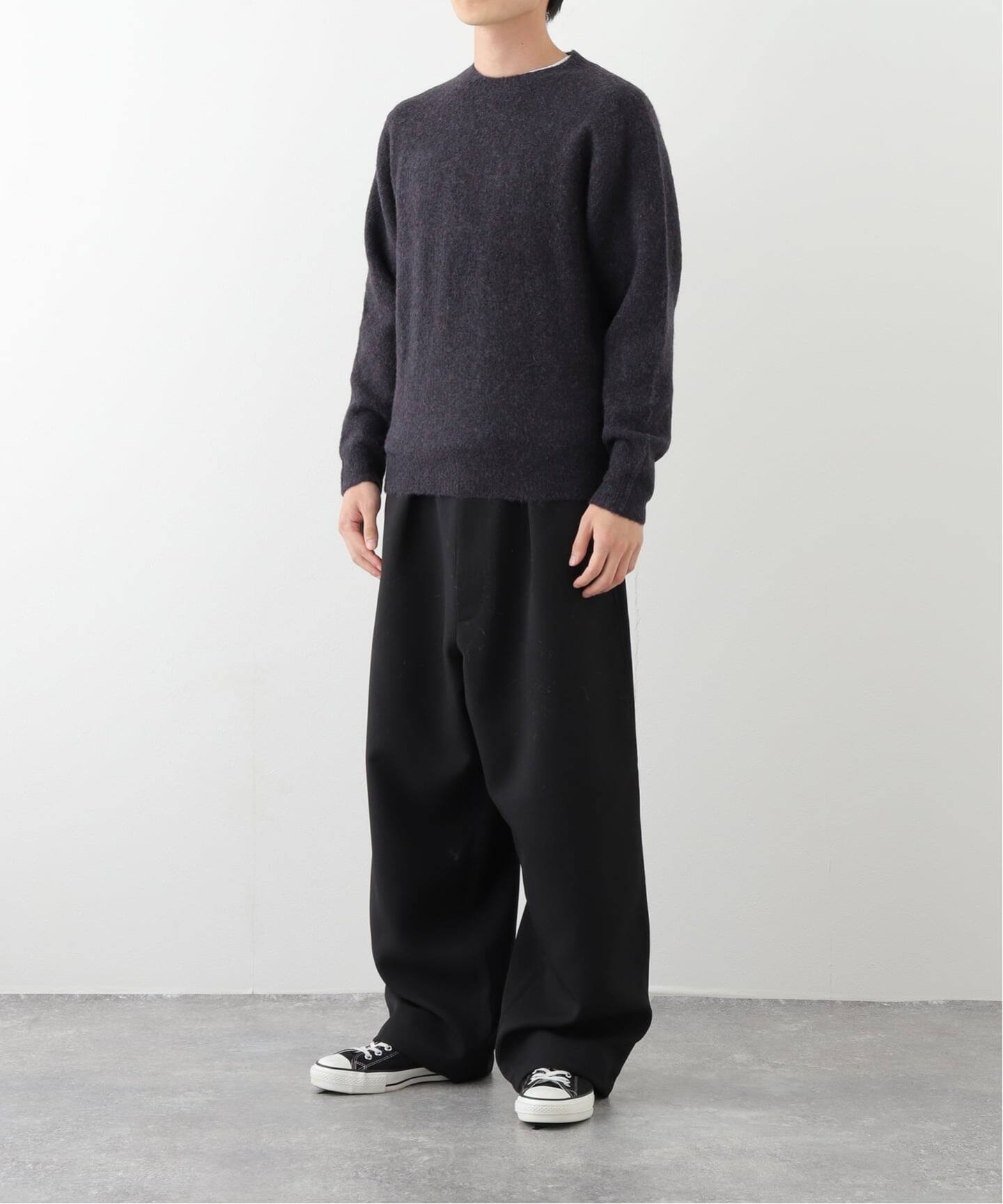◆say様◆YAKベーシックLOOSEクルーニット 0400024216214_DARKTAUPE?wid=
