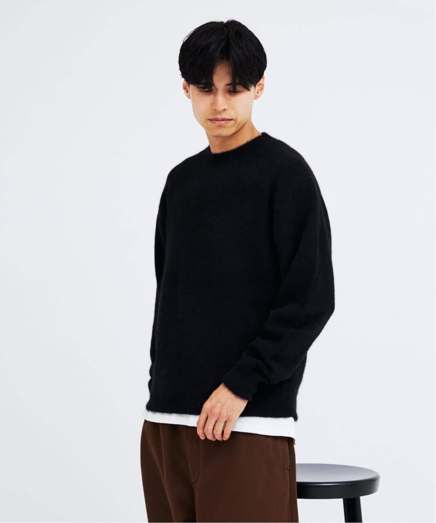 フォックスブレンド” クルーネックニット（ニット／セーター