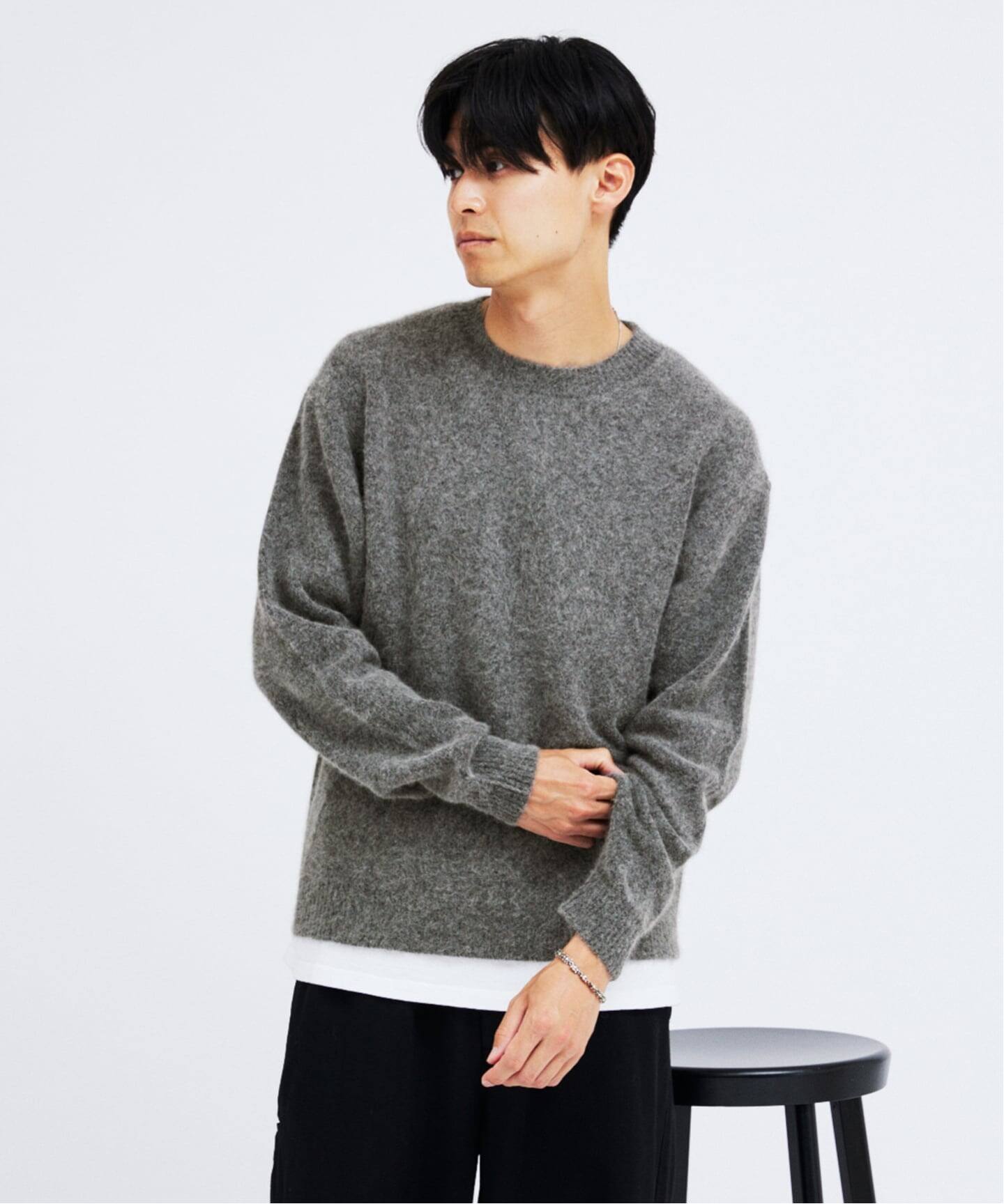 ★お値引げ★BRIEFING ブラック クルーネック ニット 新品　サイズS ワンポイントロゴクルーネックセーター | 【公式】SPU スプ公式
