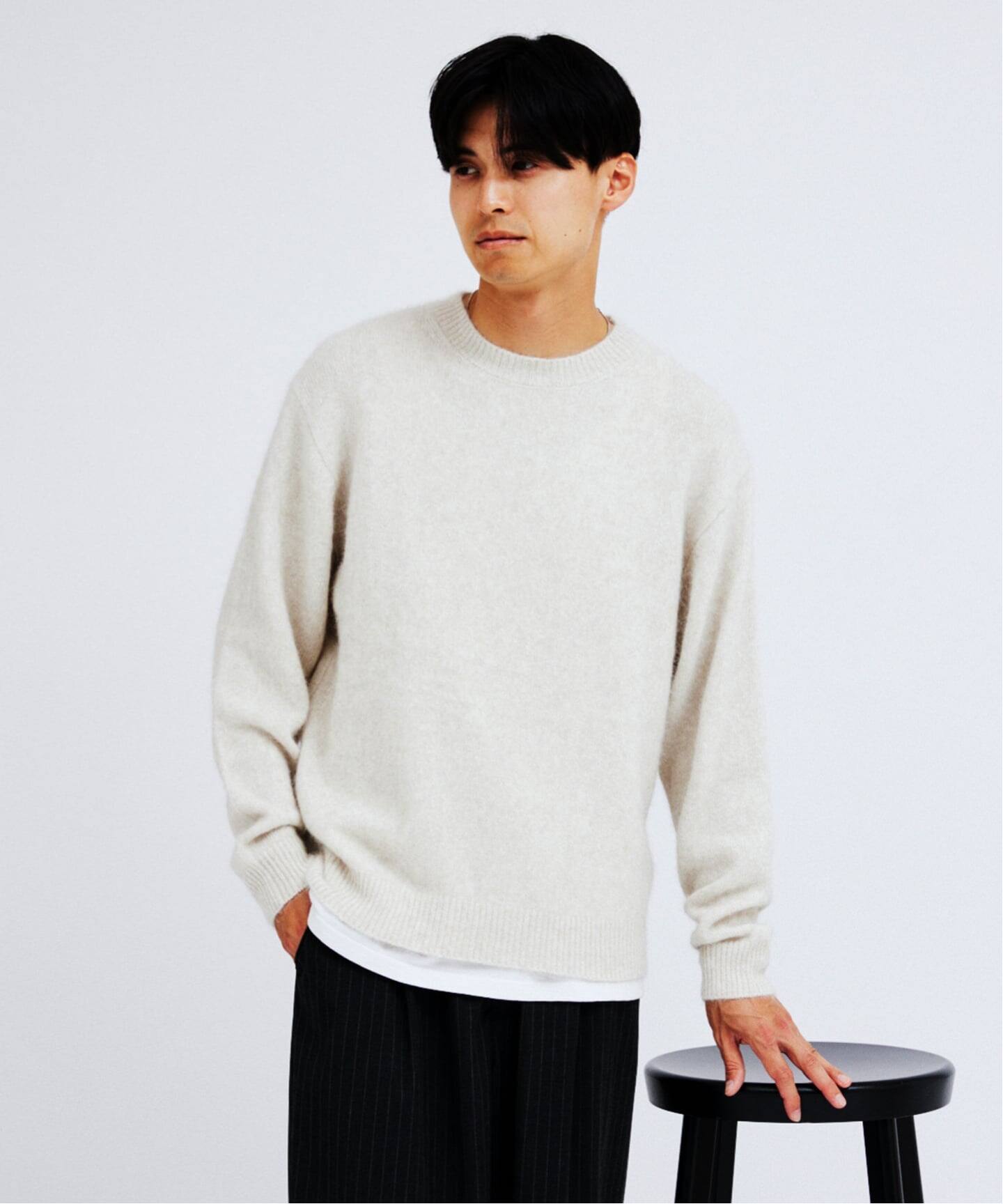 フォックスブレンド” クルーネックニット（ニット／セーター