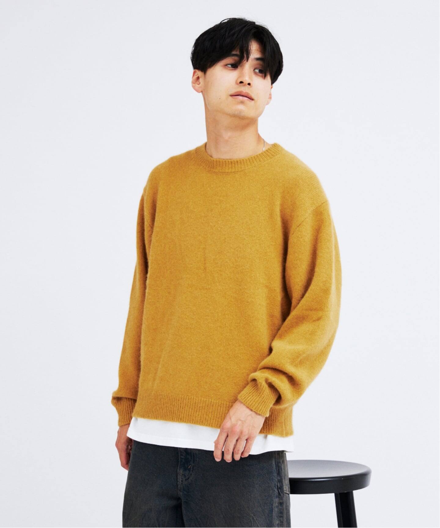 フォックスブレンド” クルーネックニット（ニット／セーター
