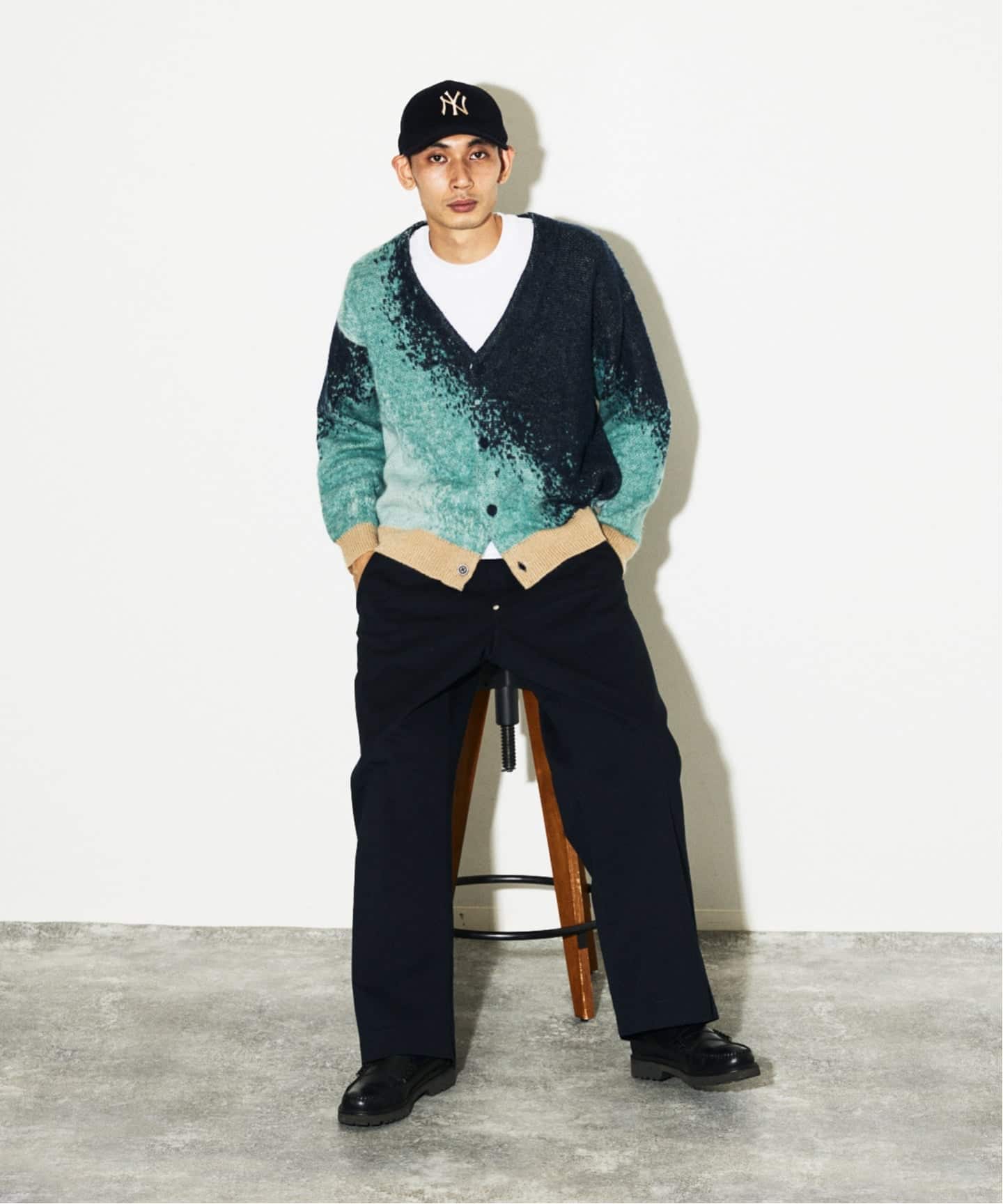 モヘア ミックス グラデーション カーディガン モヘア ミックス グラデーション カーディガン（カーディガン