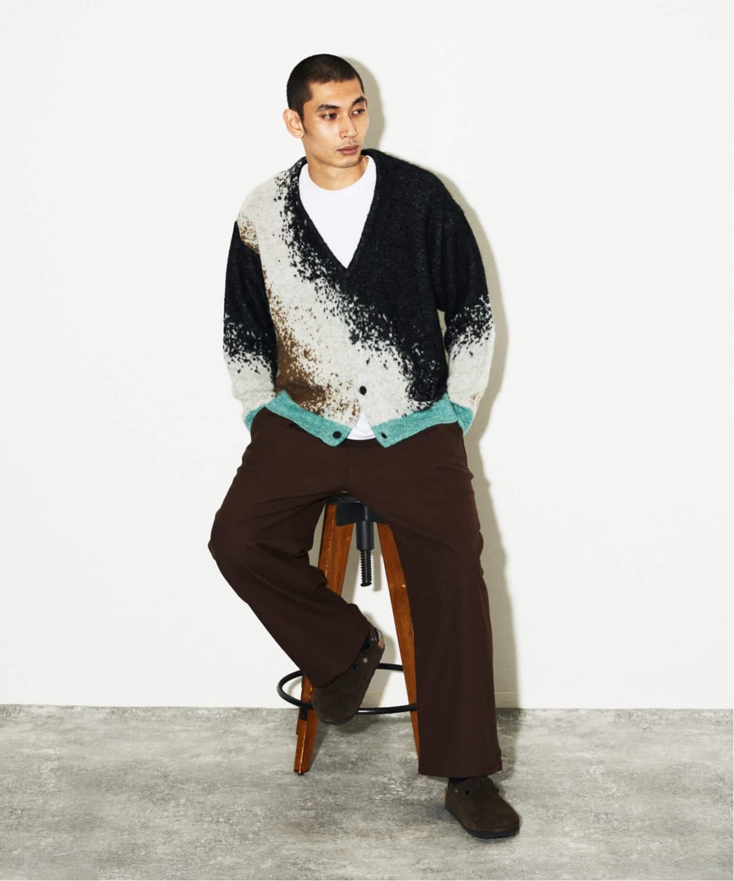 モヘア ミックス グラデーション カーディガン（カーディガン