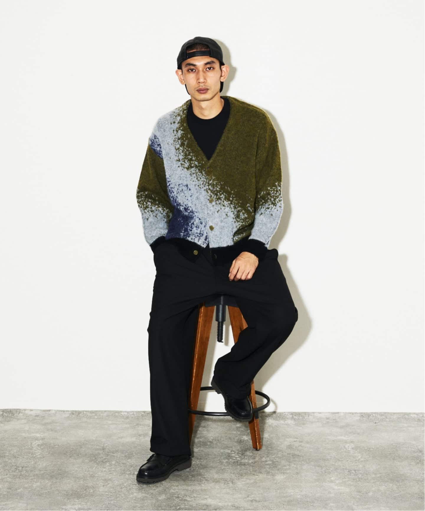 モヘア ミックス グラデーション カーディガン（カーディガン