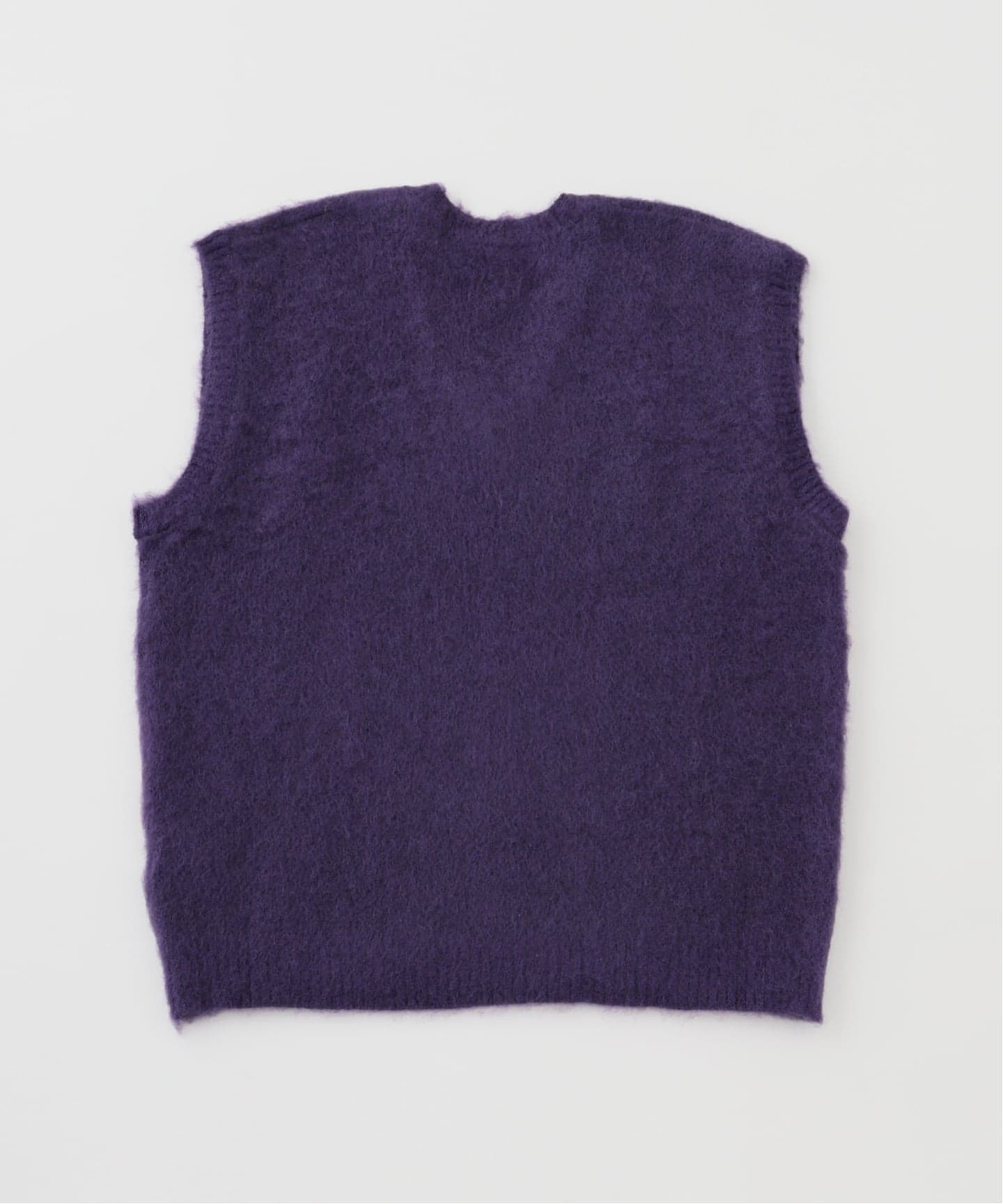 NEEDLES / ニードルズ モヘヤ ニット ベスト - ソリッド（ニット
