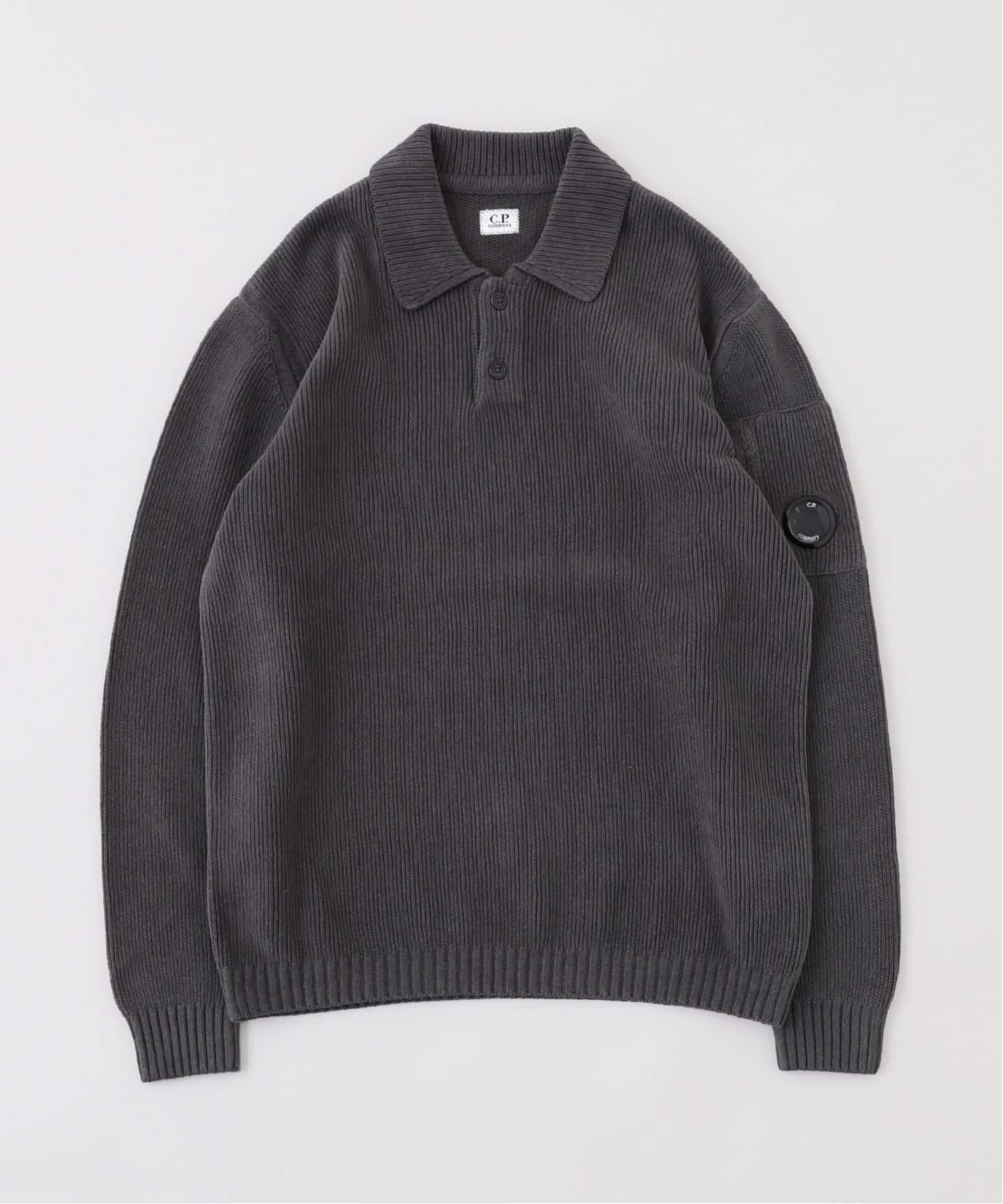 C.P. Company / シーピーカンパニー KNW ポロ COLLAR IN CHENILLE C