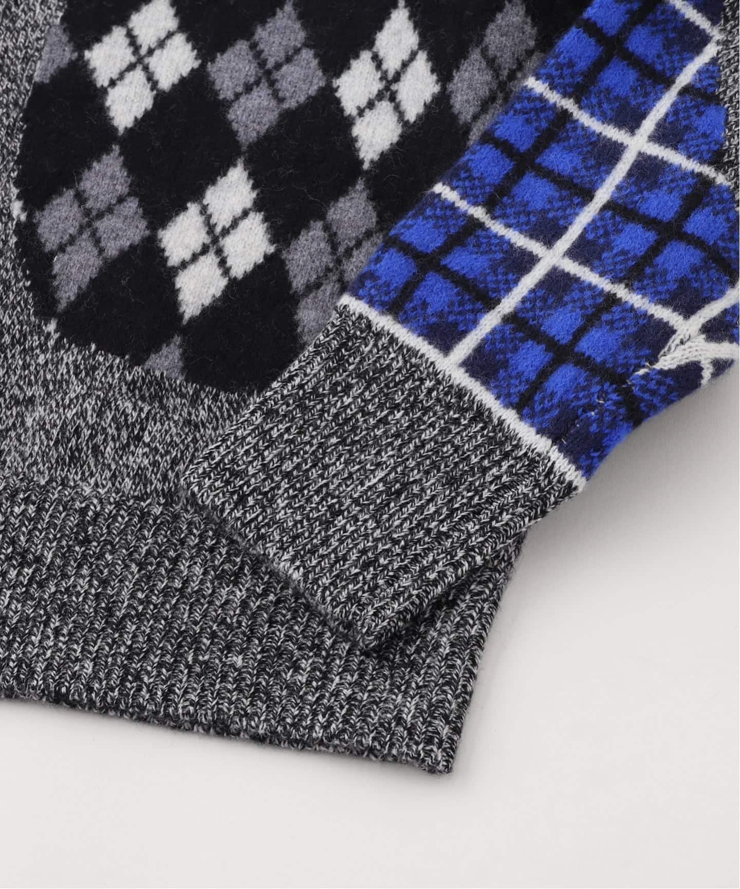 NOMARHYTHM TEXTILE (ノーマリズム テキスタイル) Argyle & Check Mix