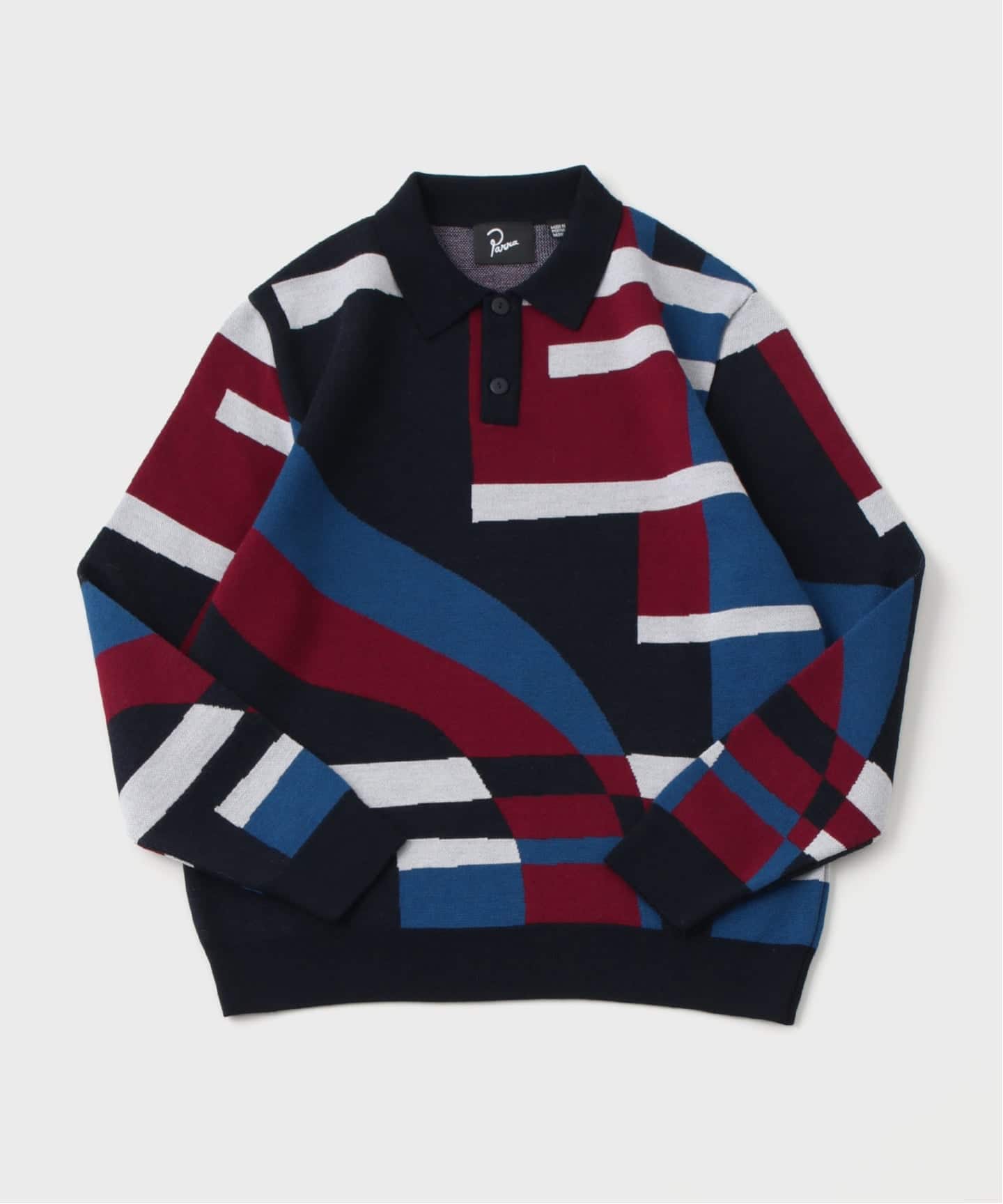 ジャーナルスタンダード（JOURNAL STANDARD）/by Parra Vertical forest knitted ポロシャツ by Parra Vertical forest knitted ポロシャツ（ニット／セーター